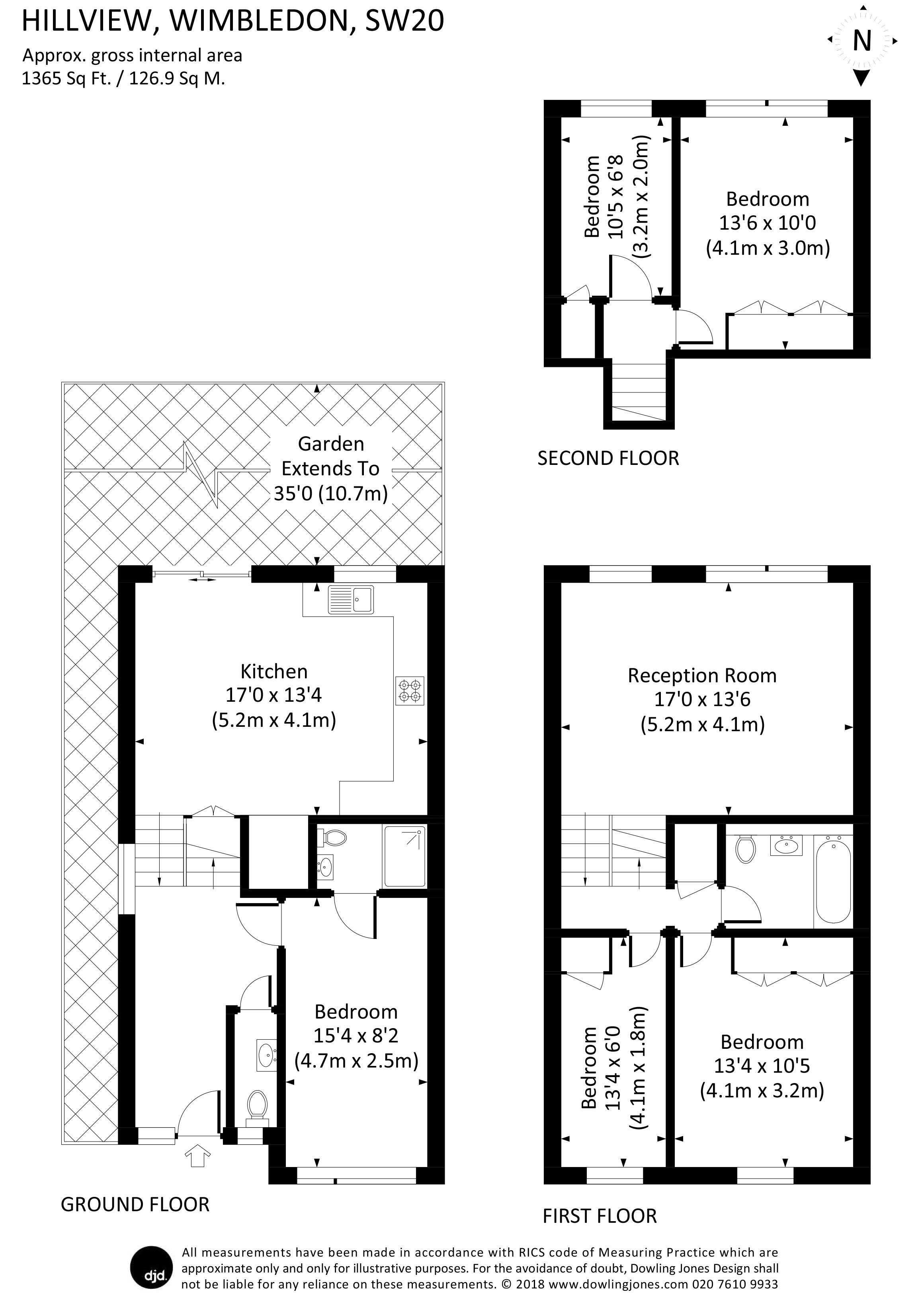 4 Bedrooms  to rent in Hillview, Wimbledon SW20