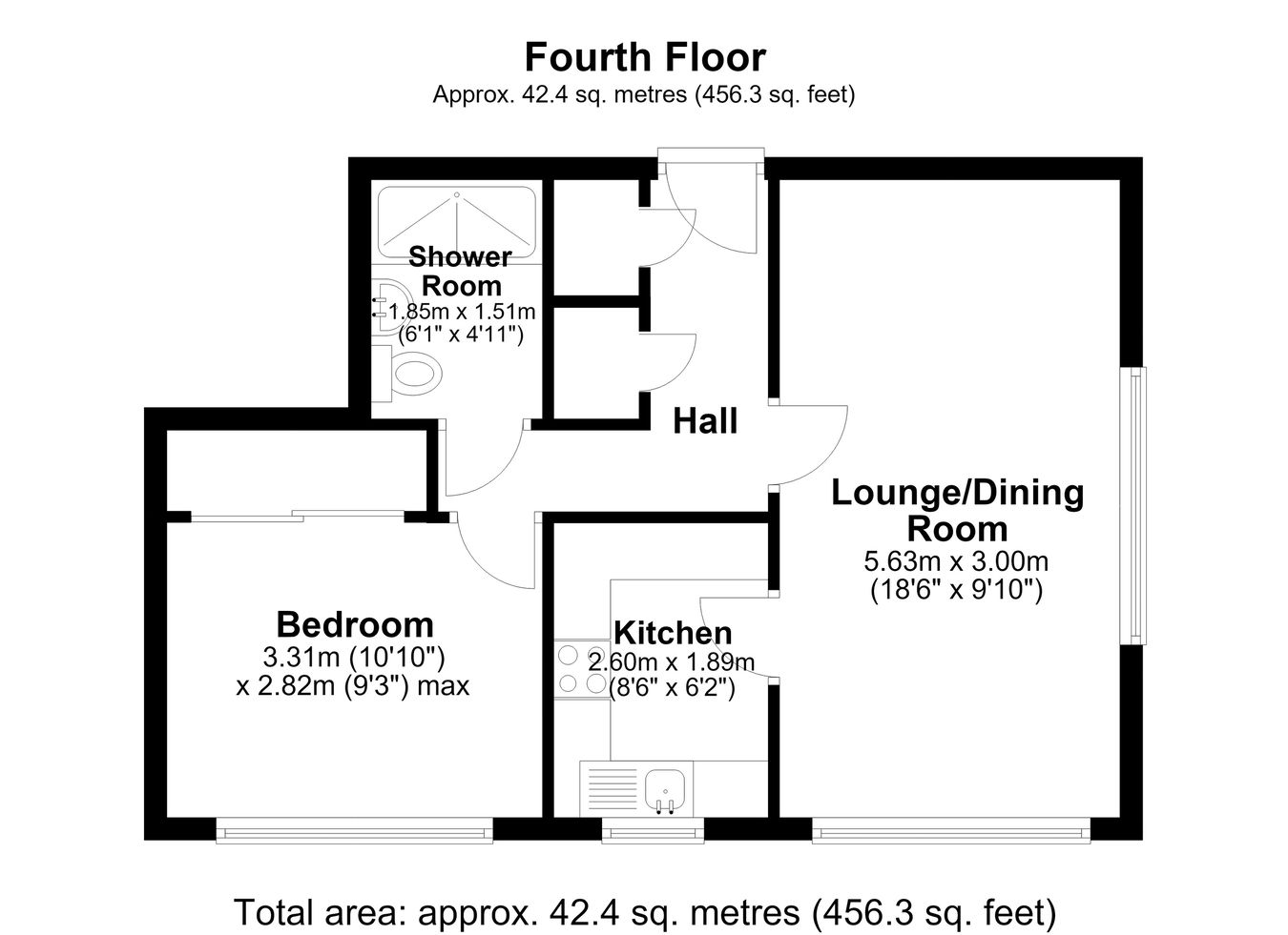 41 Court Place, Castle Hill Avenue, KenT floorplan