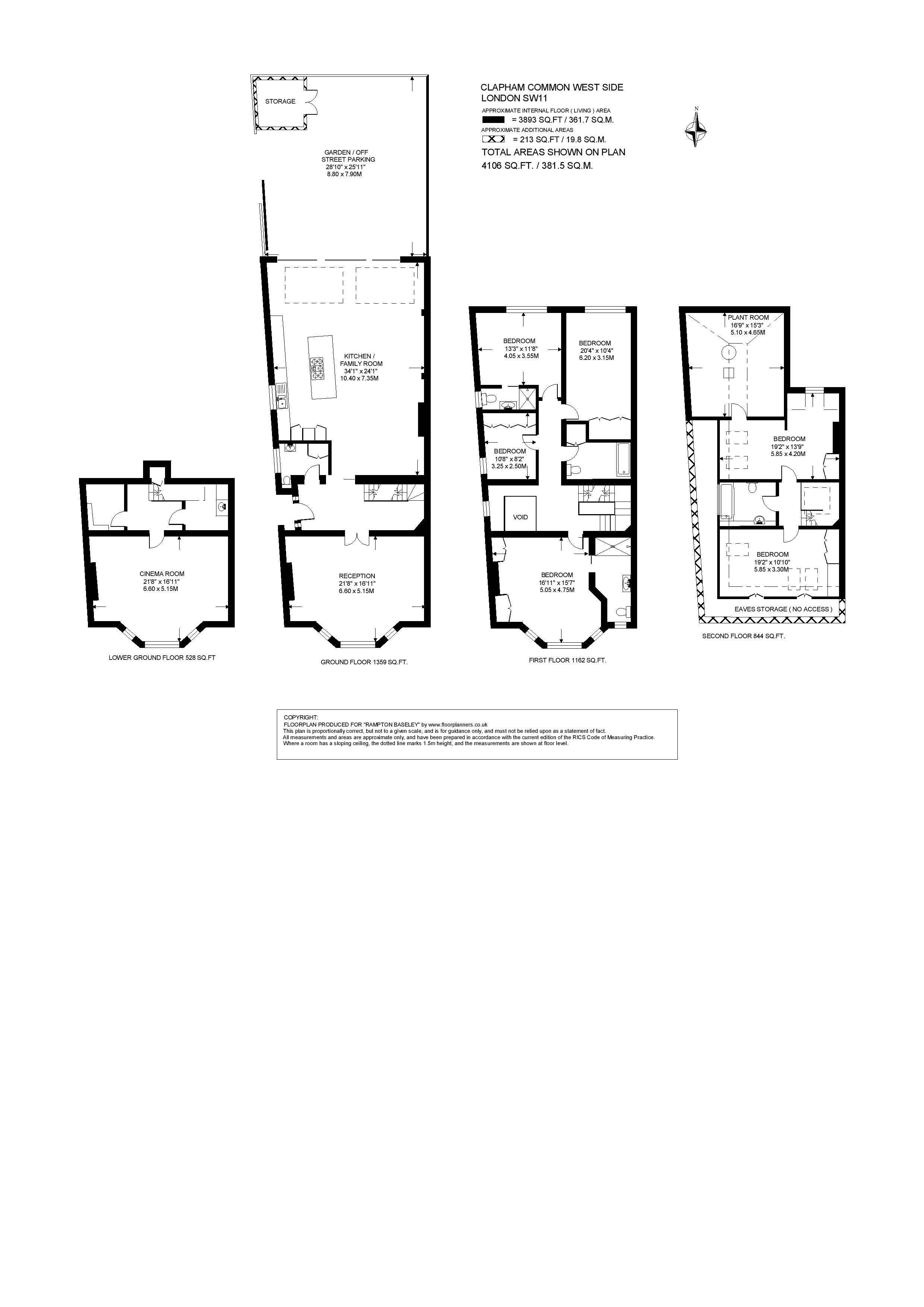 89, Clapham Common West Side, London floorplan
