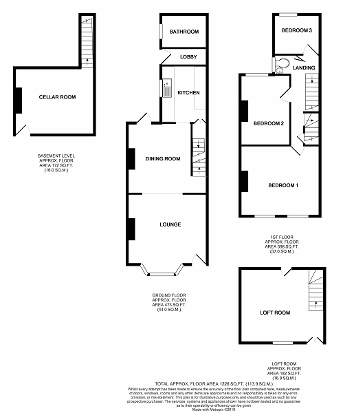 3 Bedrooms Terraced house for sale in Windmill Road, Gillingham, Kent. ME7