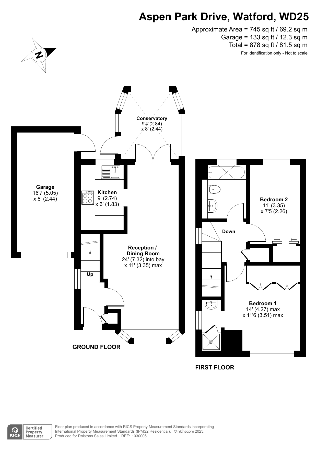 16, Aspen Park Drive, Hertfordshire floorplan