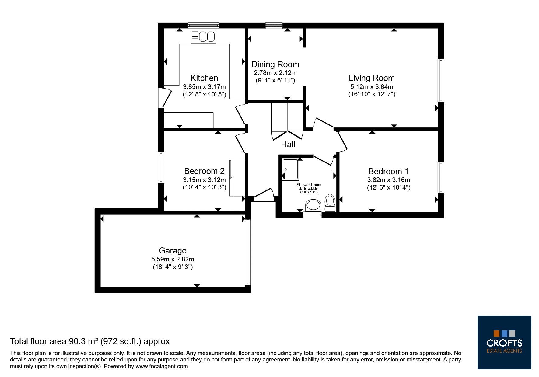 18, Orchard Park, Grimoldby floorplan