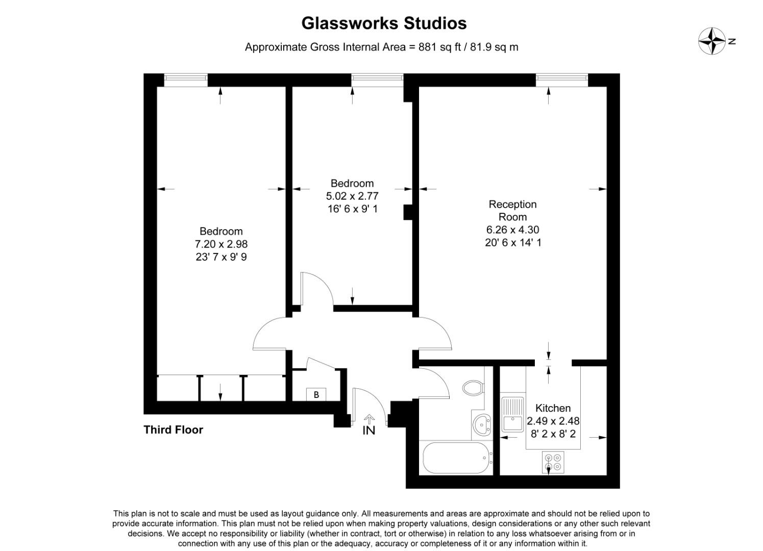 Flat 200, Basing Place, London floorplan
