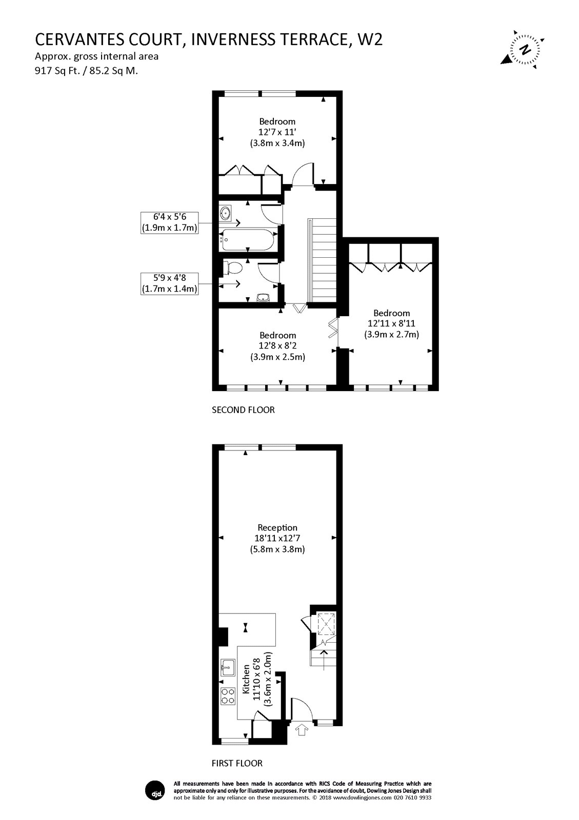 3 Bedrooms Flat to rent in Cervantes Court, Inverness Terrace W2