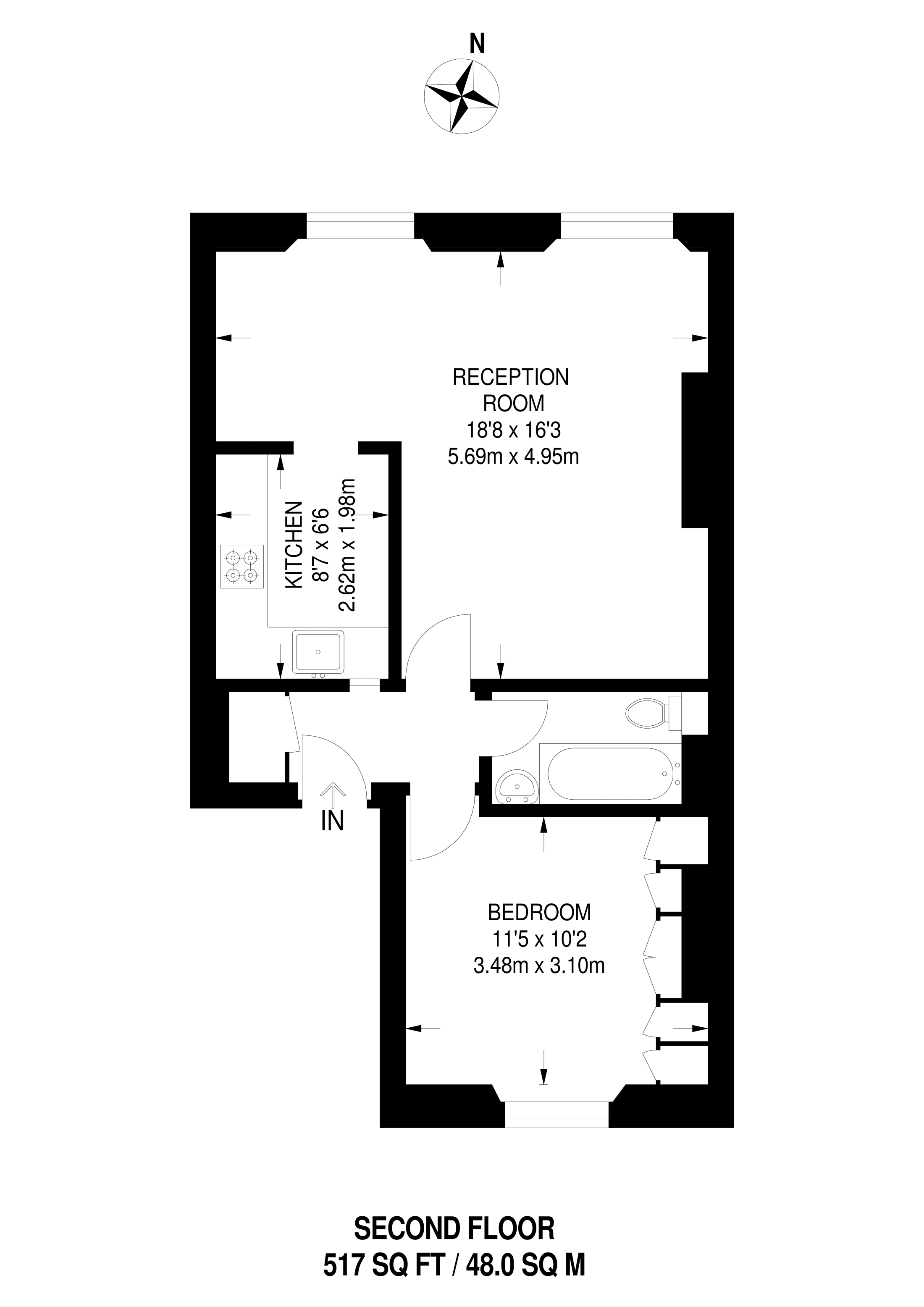 1 Bedrooms Flat to rent in Sunderland Terrace, Bayswater W2