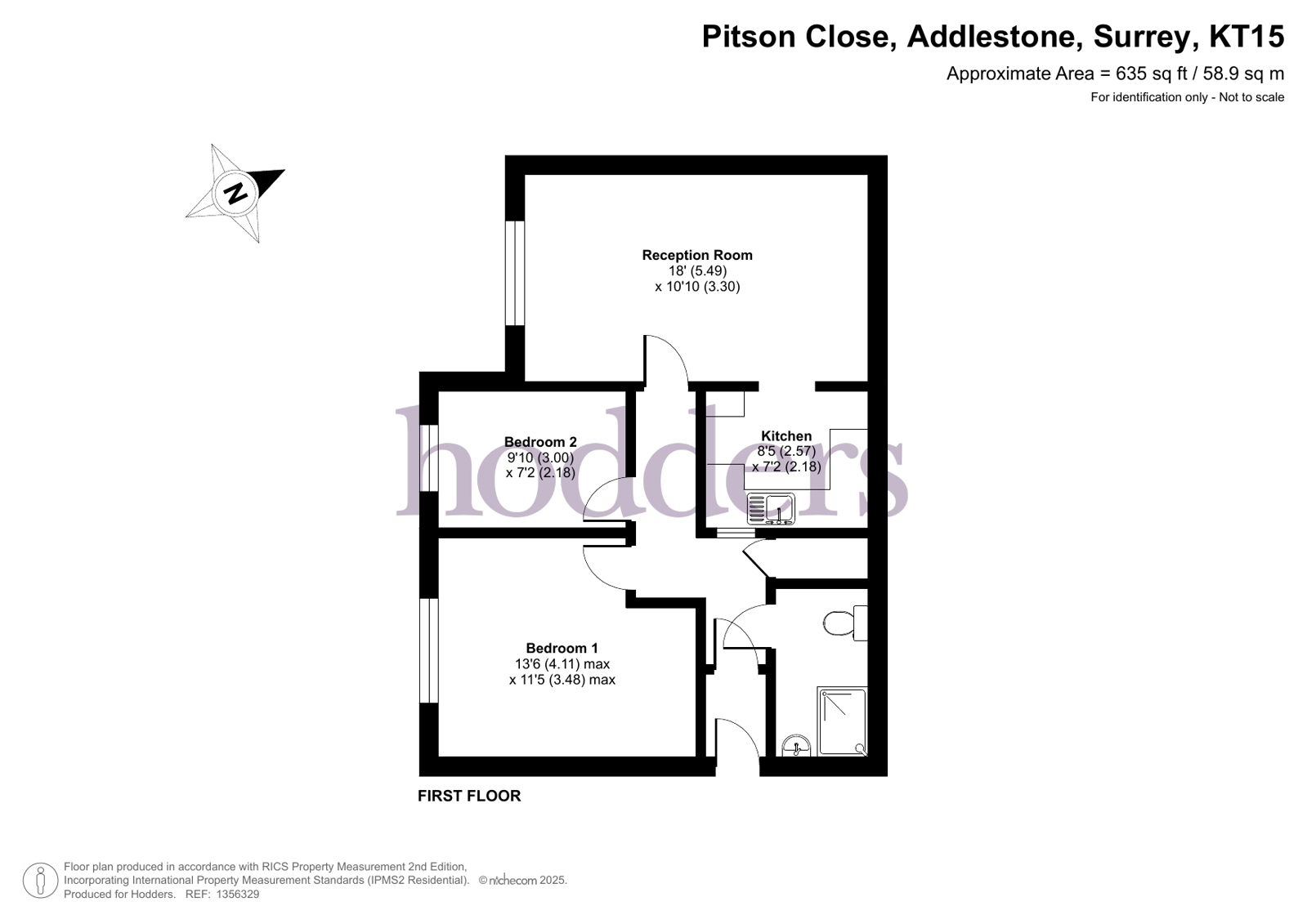 51, Pitson Close, Addlestone floorplan
