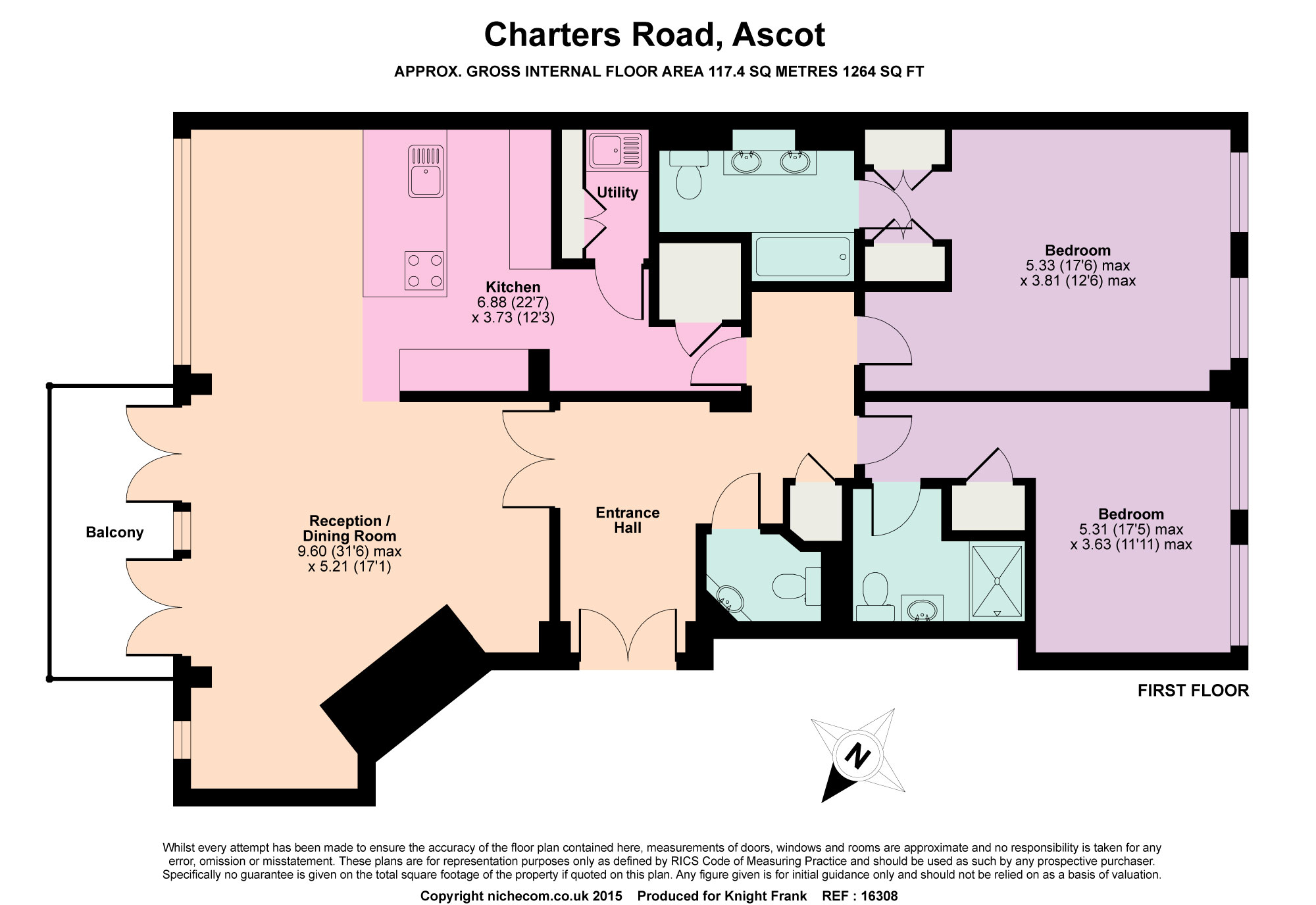 Apartment 11, The Court, Ascot floorplan