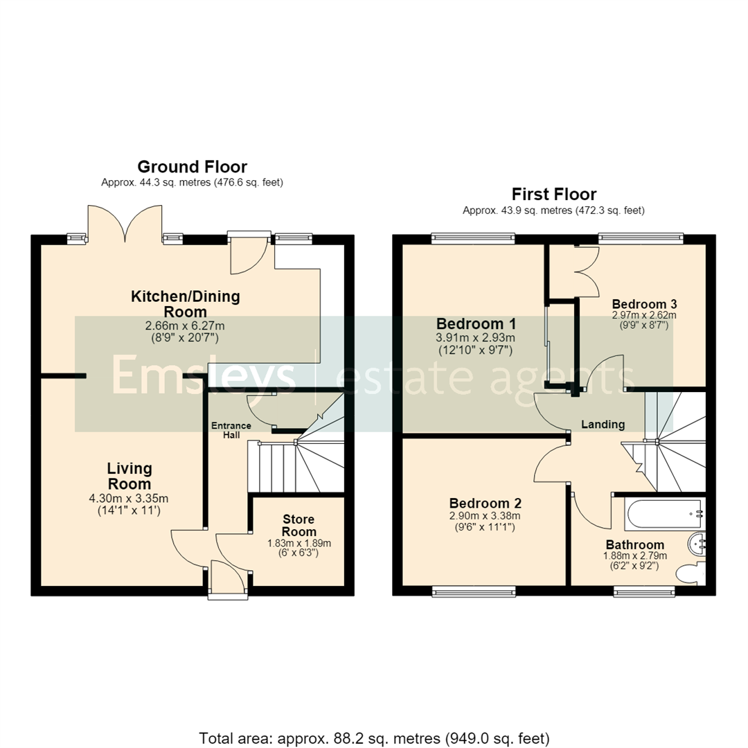 579, Coal Road, Leeds floorplan