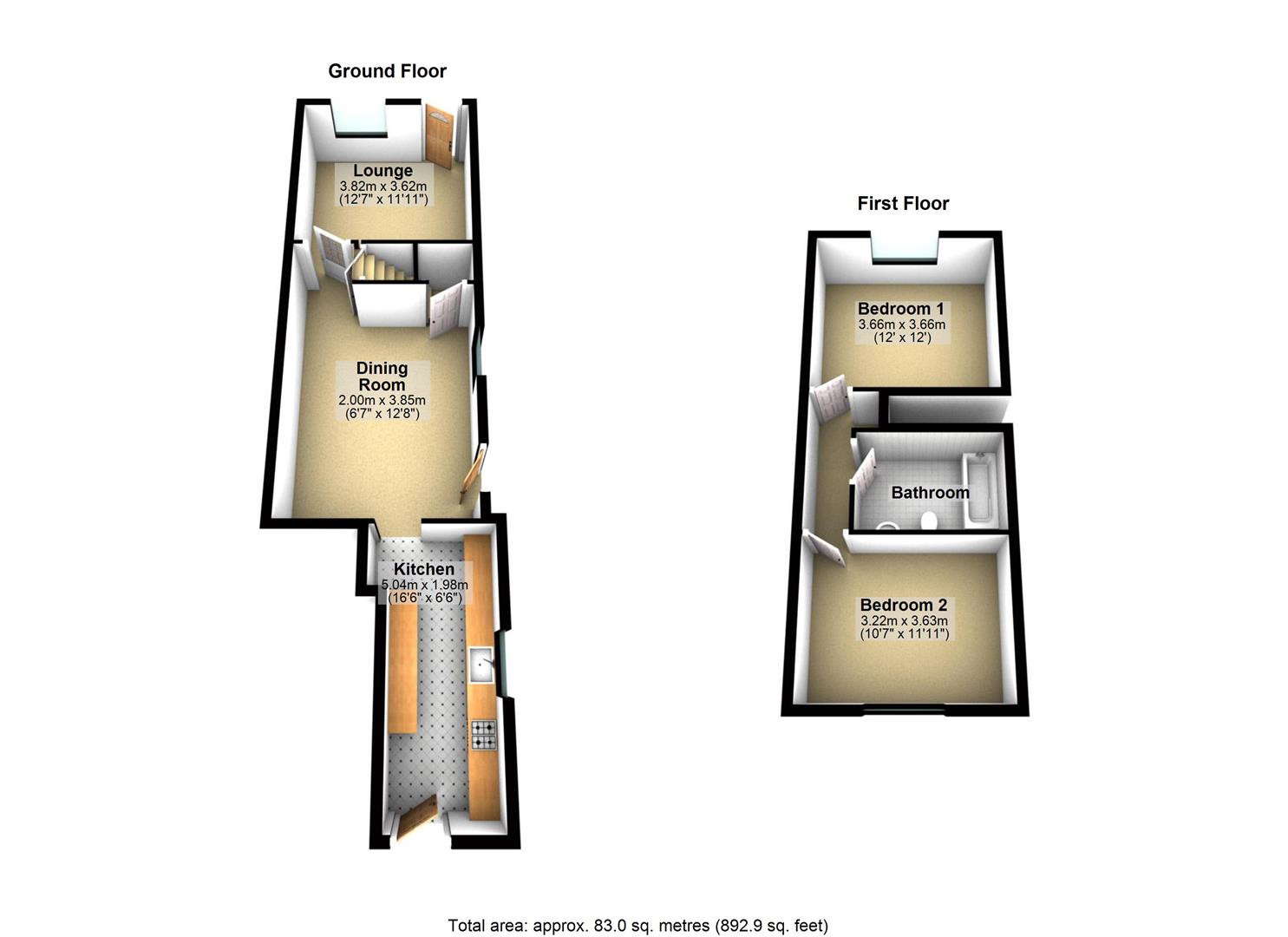 45, Main Street, Leeds floorplan
