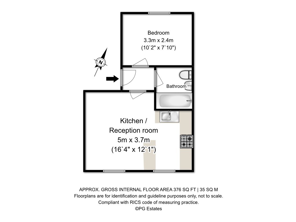 1 Bedrooms Flat to rent in College Cross, London N1