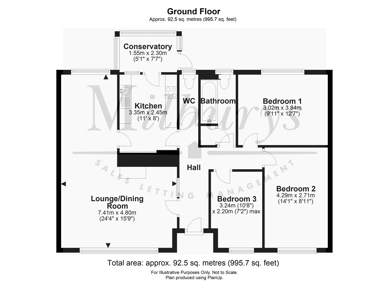 Parklands, WottonUnderEdge GL12, 3 bedroom detached bungalow for sale