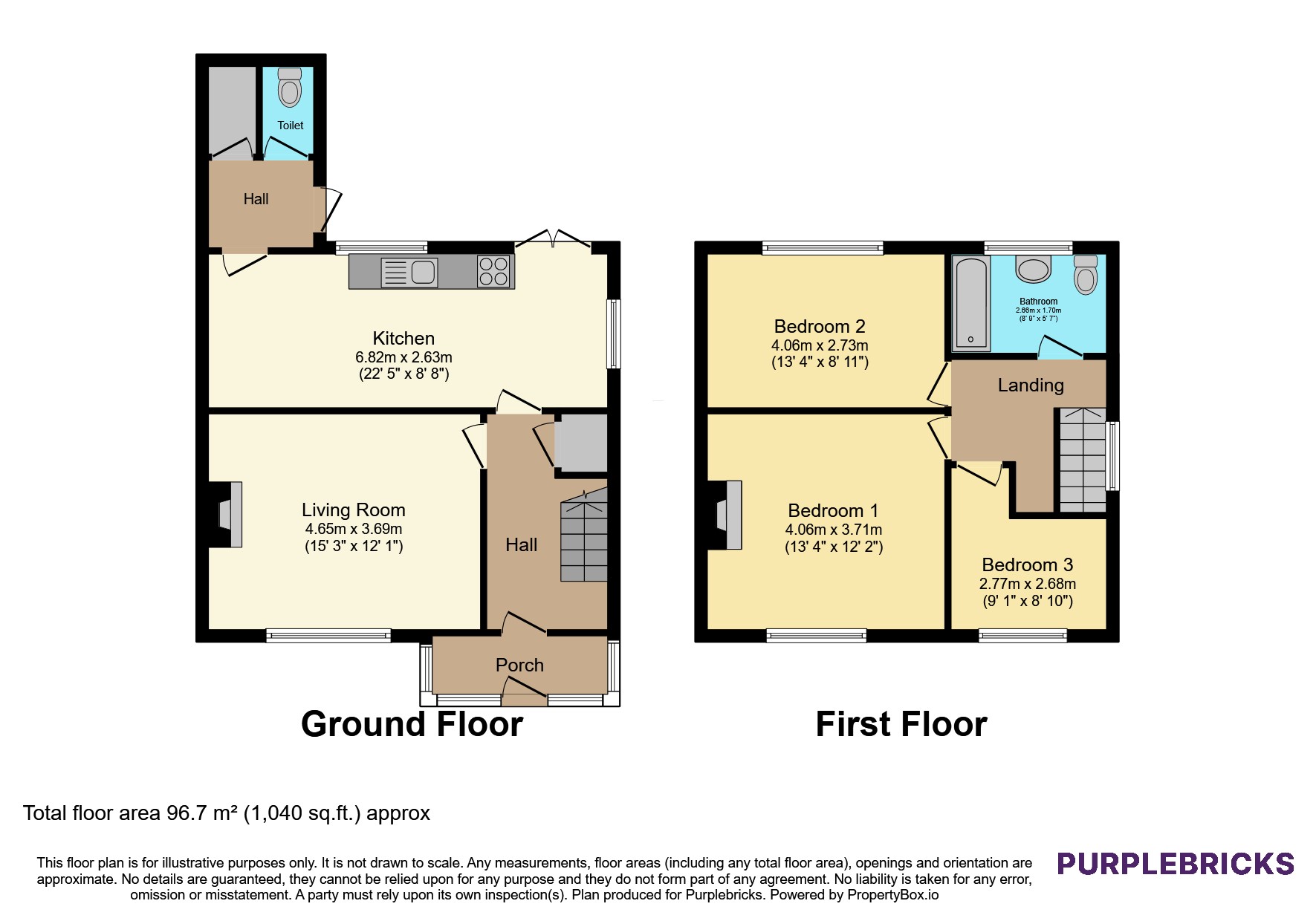 46, Rodborough Road, Birmingham floorplan