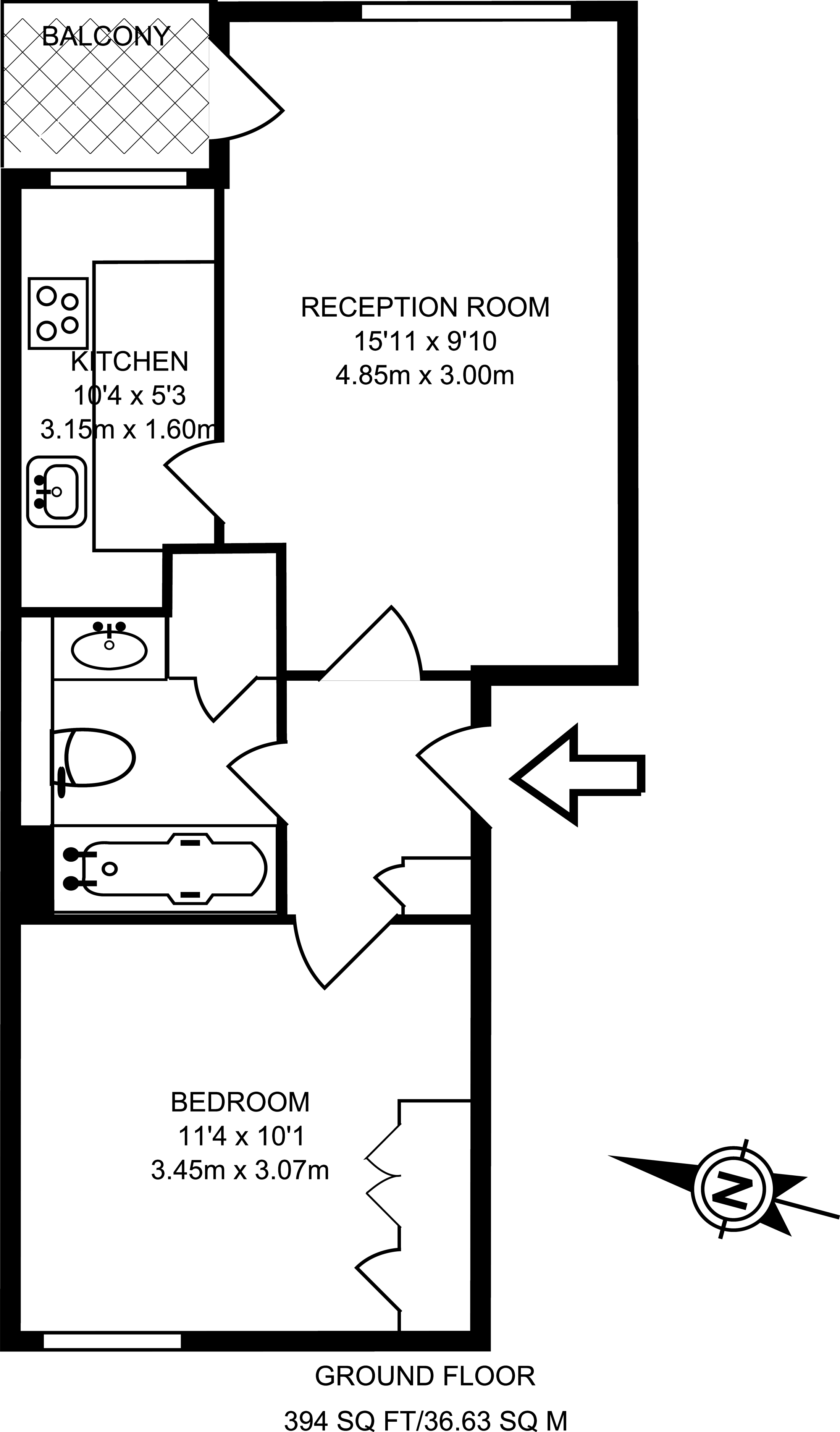 1 Bedrooms Flat to rent in Horseshoe Close, Isle Of Dogs, London E14