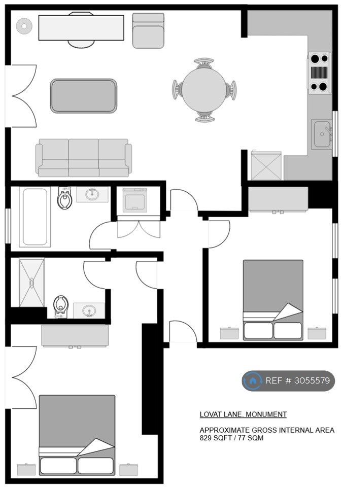 Lovat Lane, London floorplan