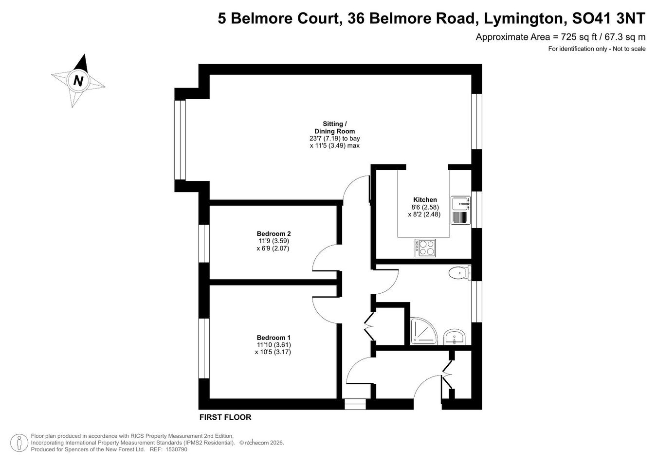 Belmore Road, Lymington floorplan