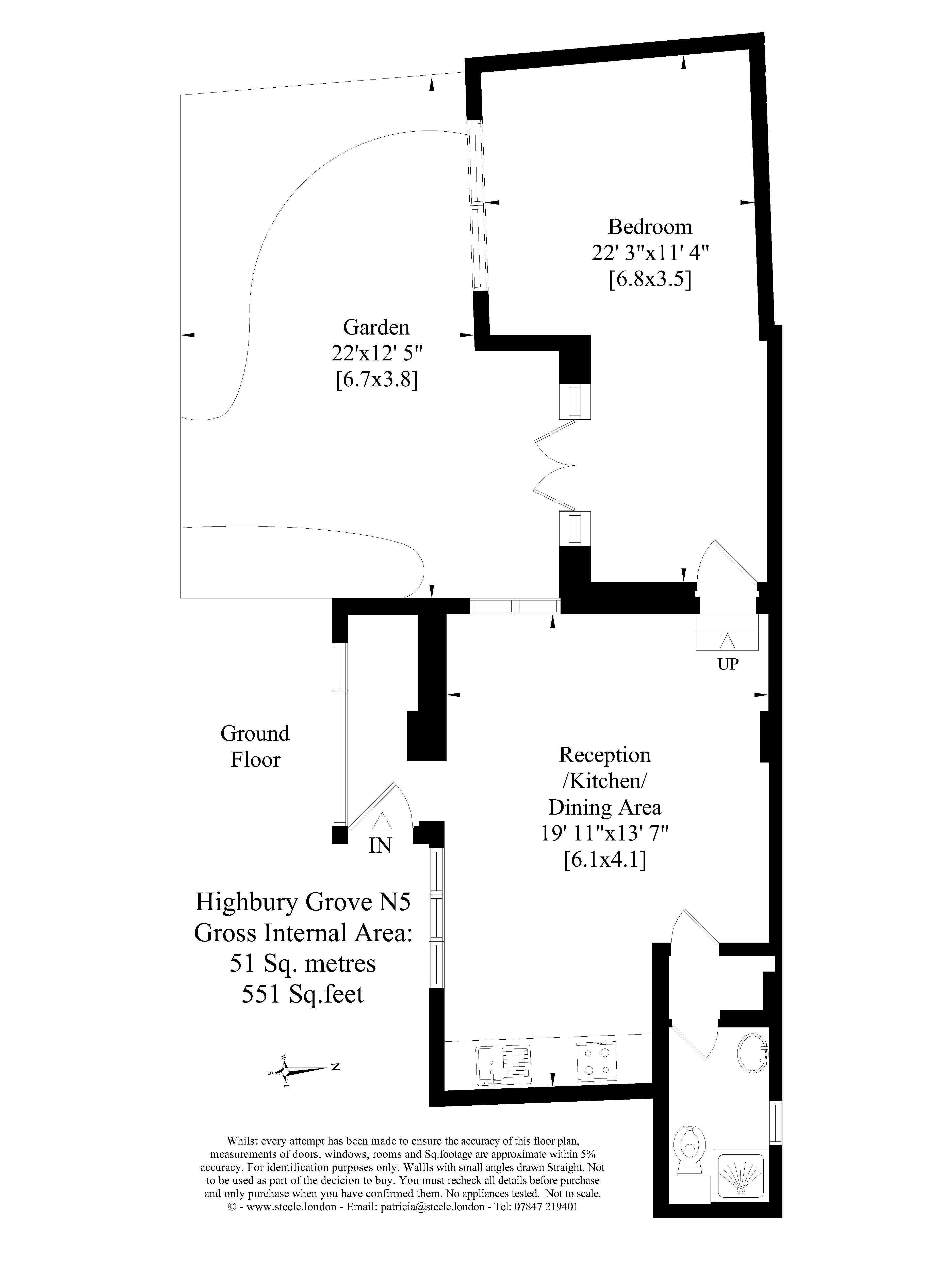 Bungalow Two, 5, Highbury Grove, London floorplan