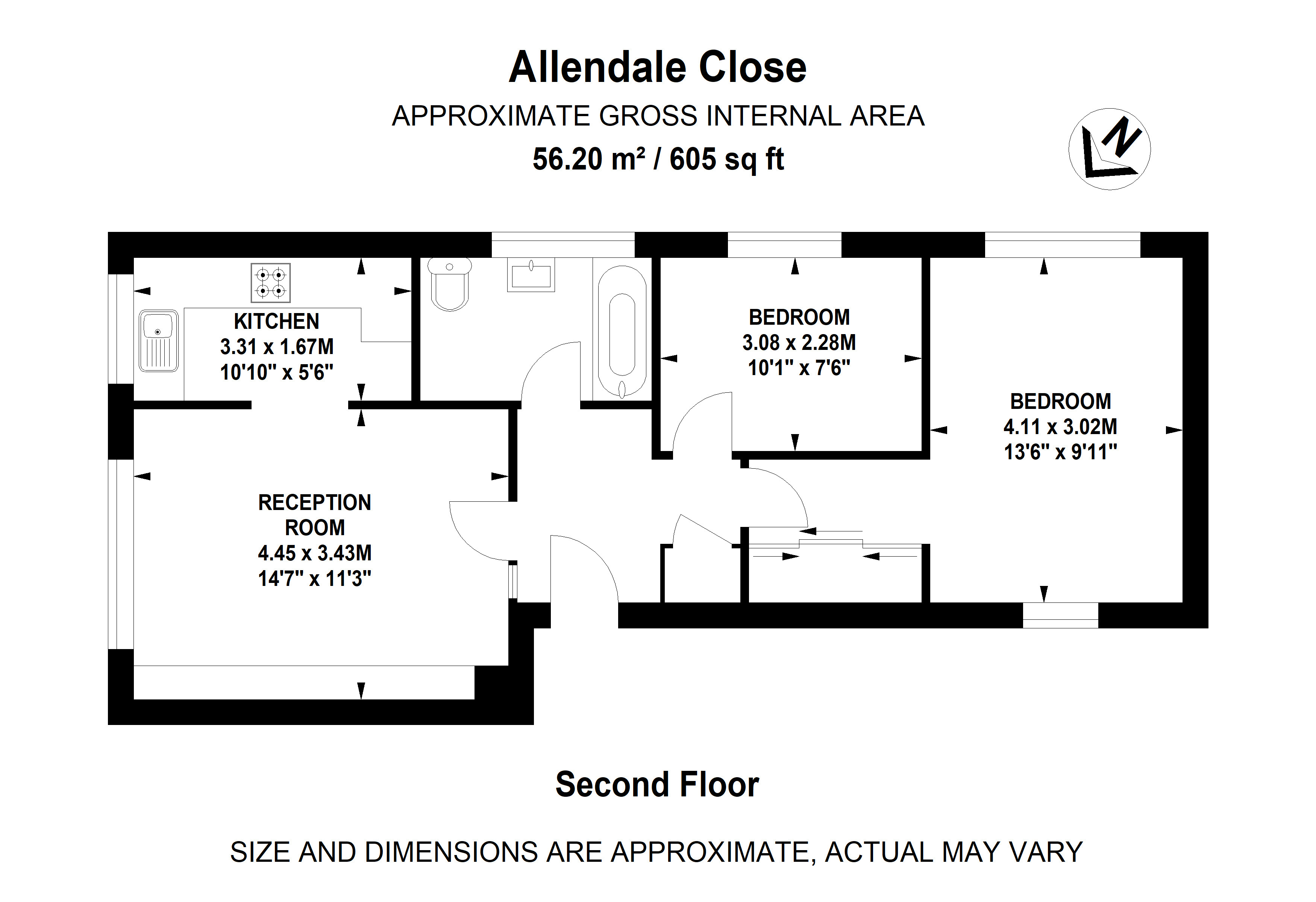 Allendale Close, London, England floorplan