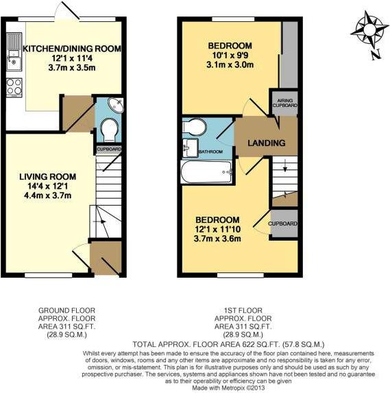 2 Bedrooms End terrace house to rent in Warnford Grove, Hook RG27