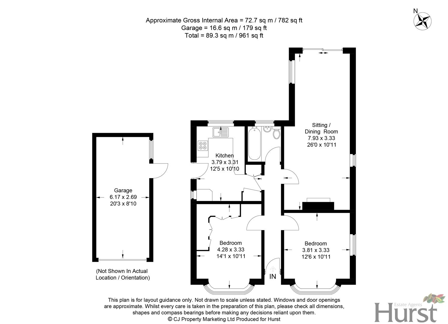 Limmer Lane, High HP12, 2 bedroom detached bungalow for sale
