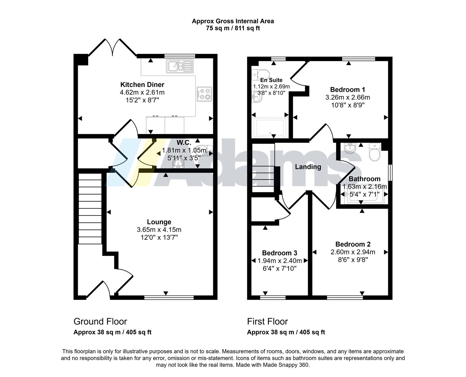 26, Papworth Close, Halton floorplan