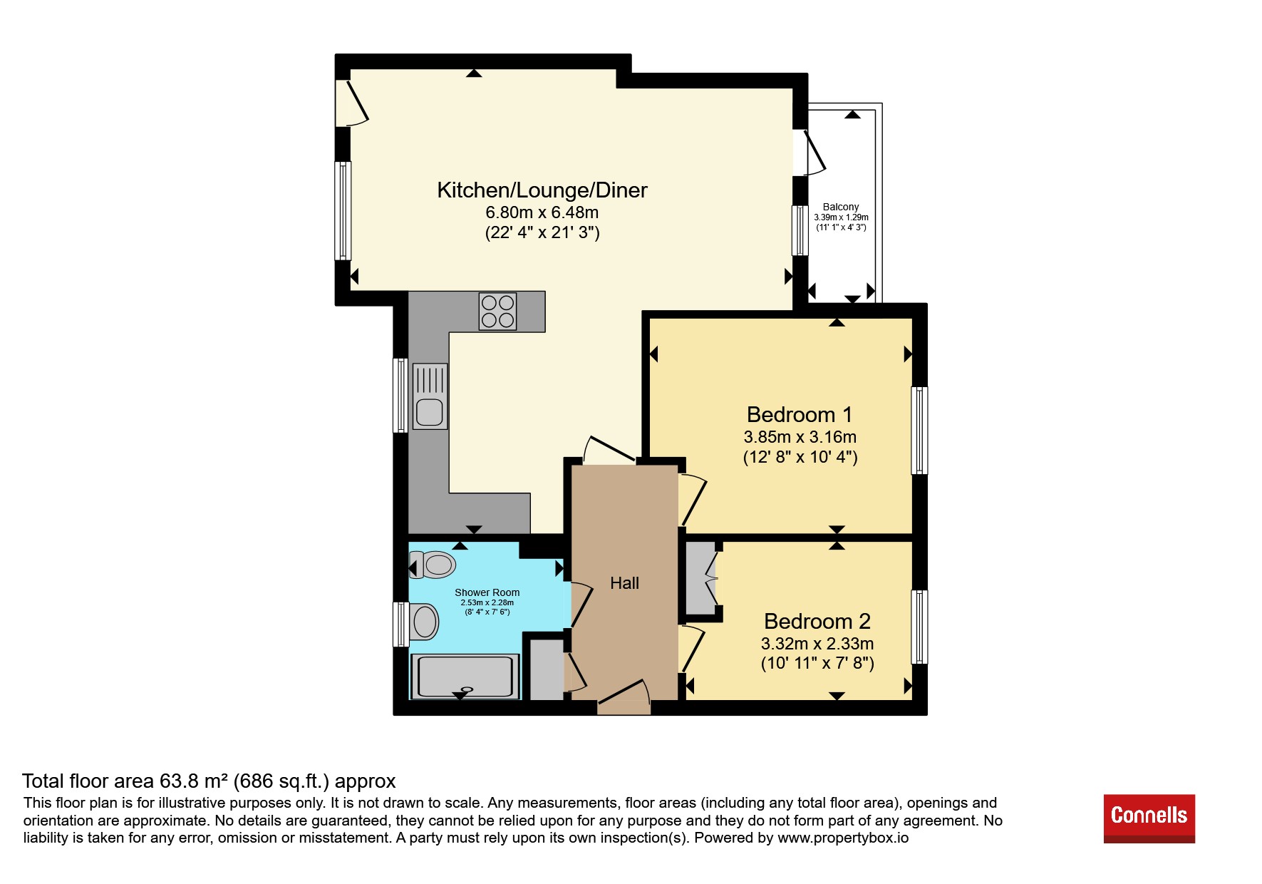 36, Hartington Place, Letchworth Garden City floorplan