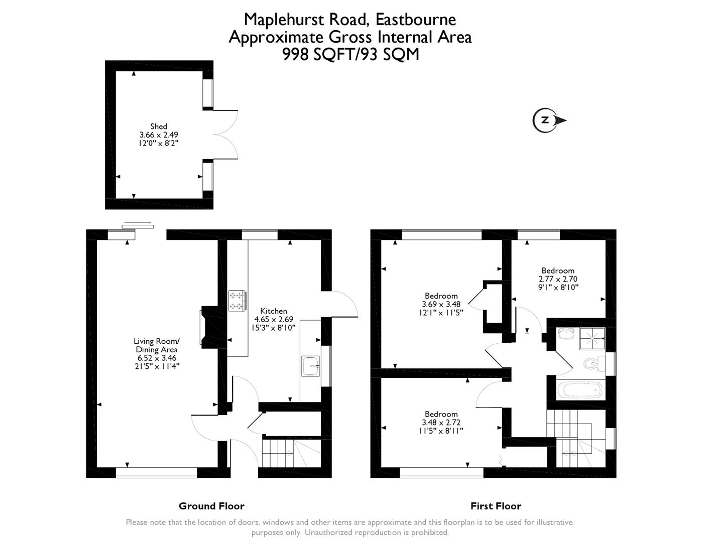 2 Bedrooms End terrace house for sale in Maplehurst Road, Eastbourne BN22