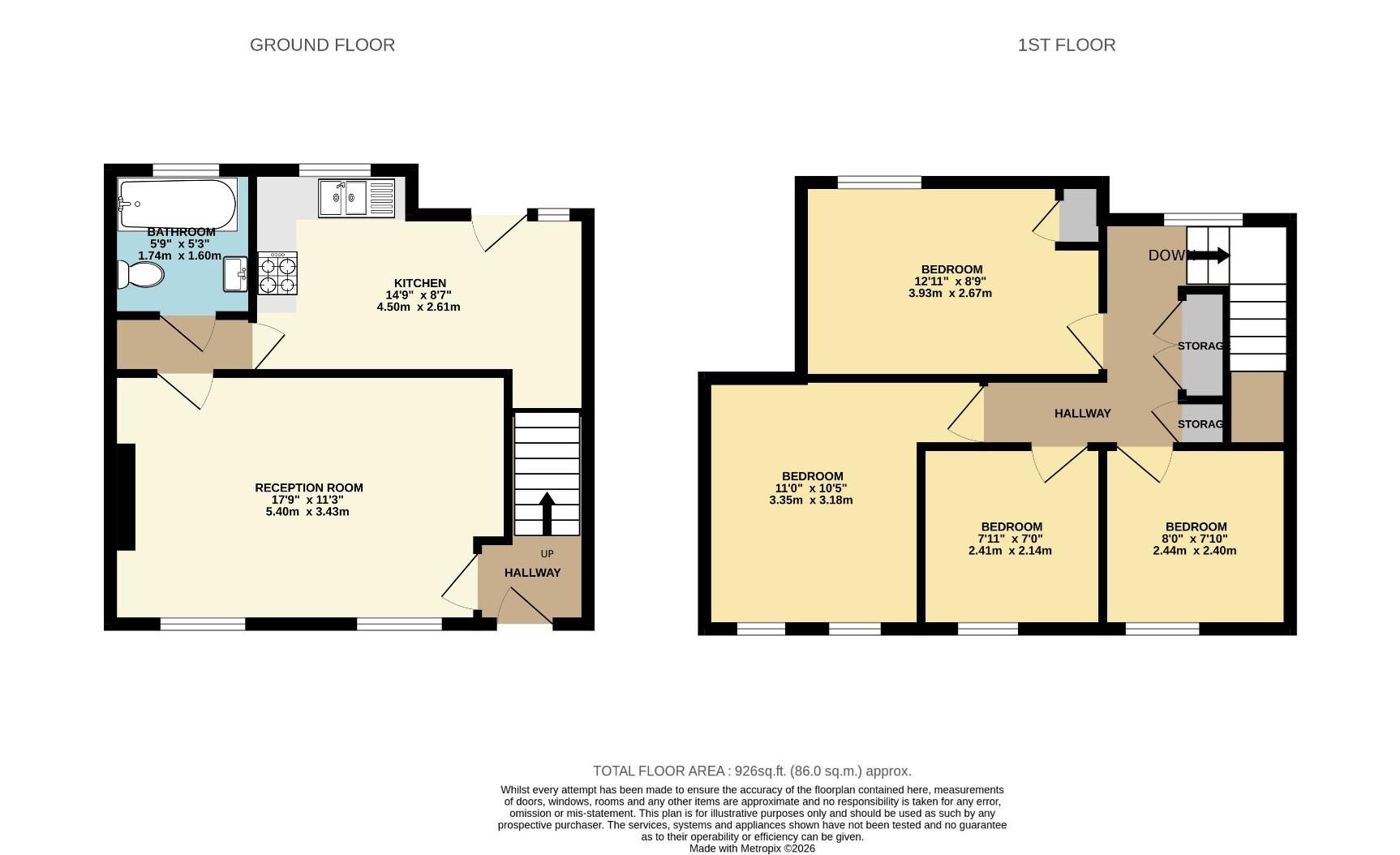 62, The Crescent, New Malden floorplan