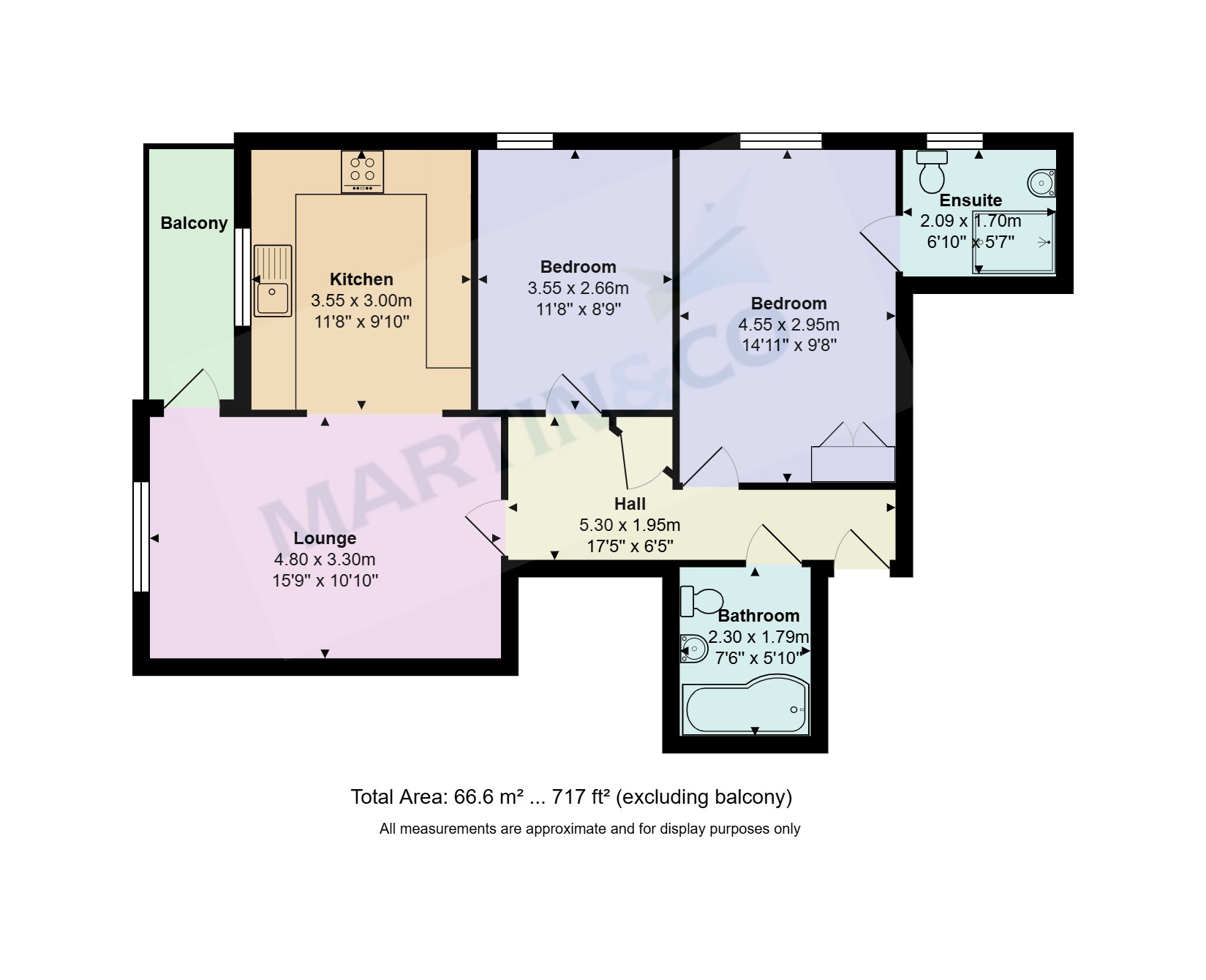 20 Hartford Court, 48, Christchurch Road, Bournemouth floorplan