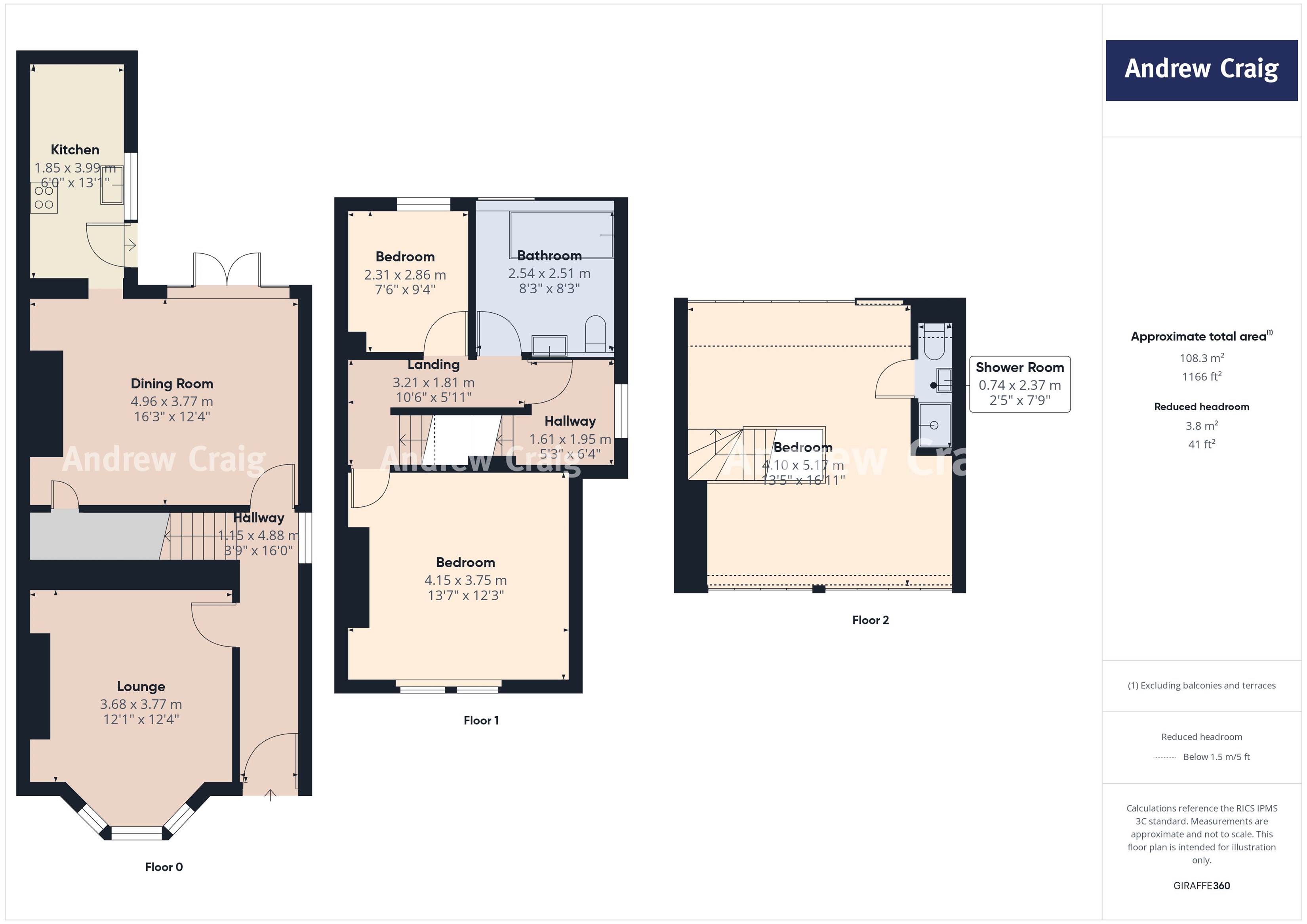 44 Coleridge Avenue, Low Fell floorplan