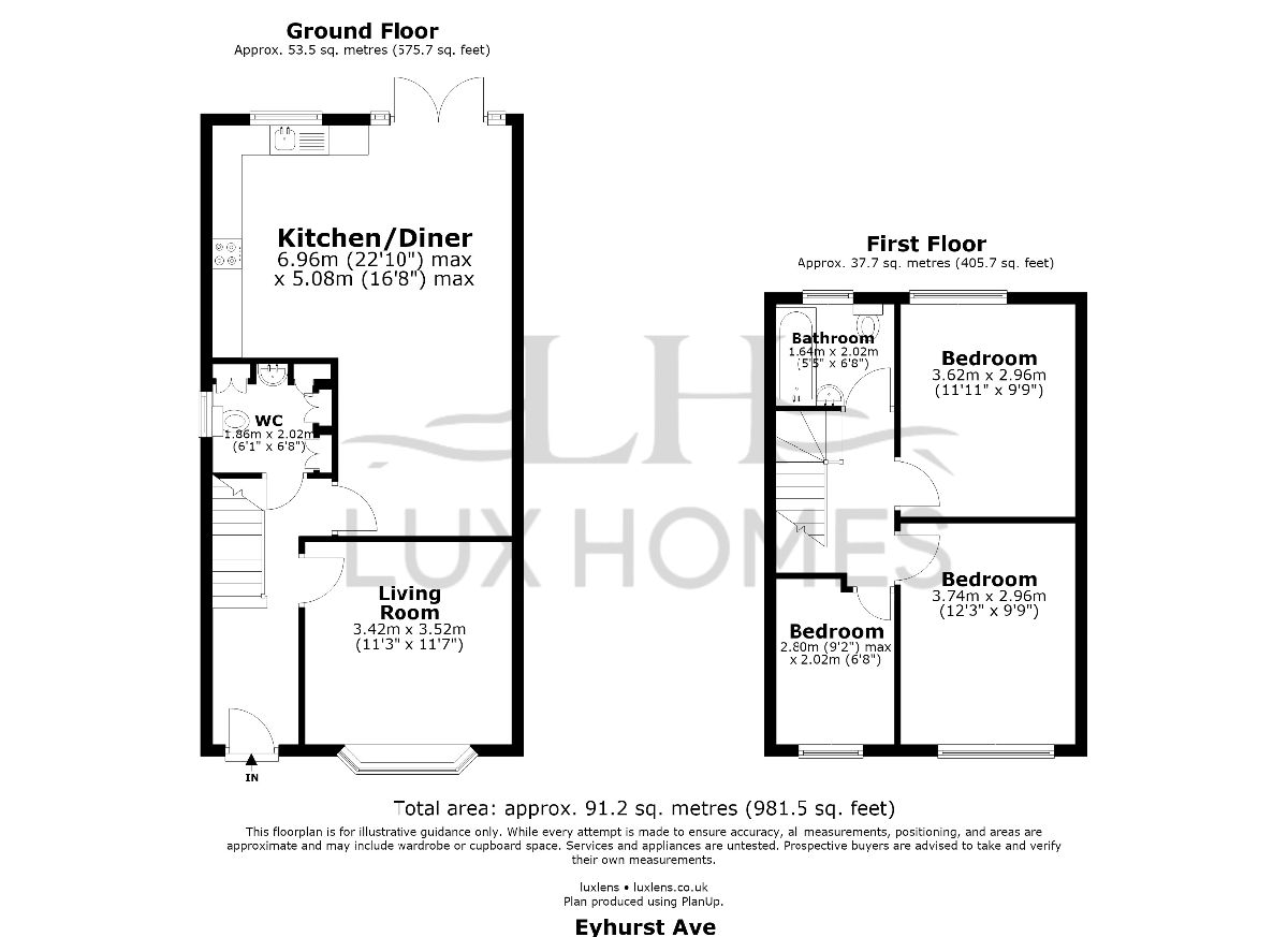 110c Eyhurst Avenue, Hornchurch floorplan