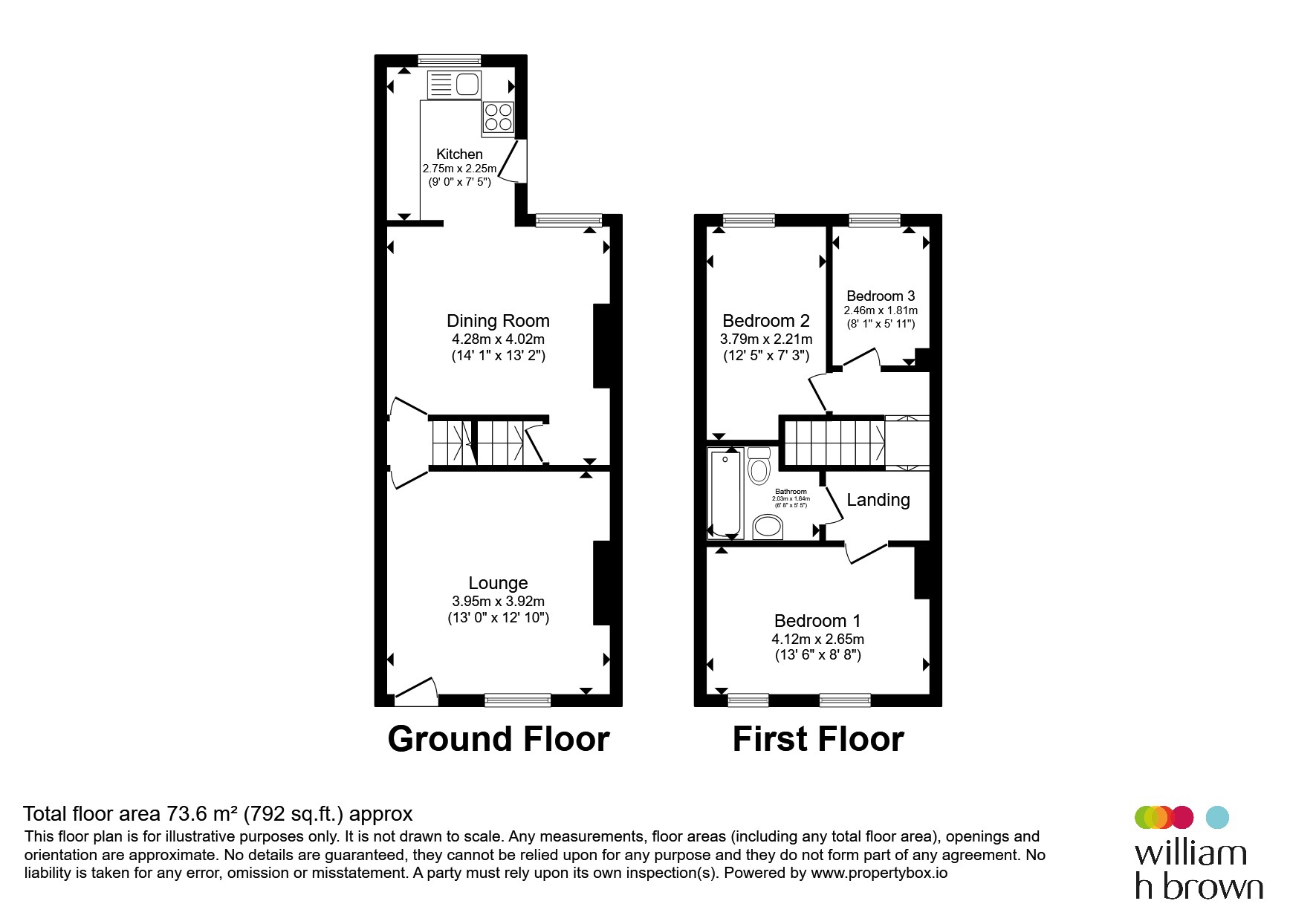 45, Abbey Walk South, Halifax floorplan
