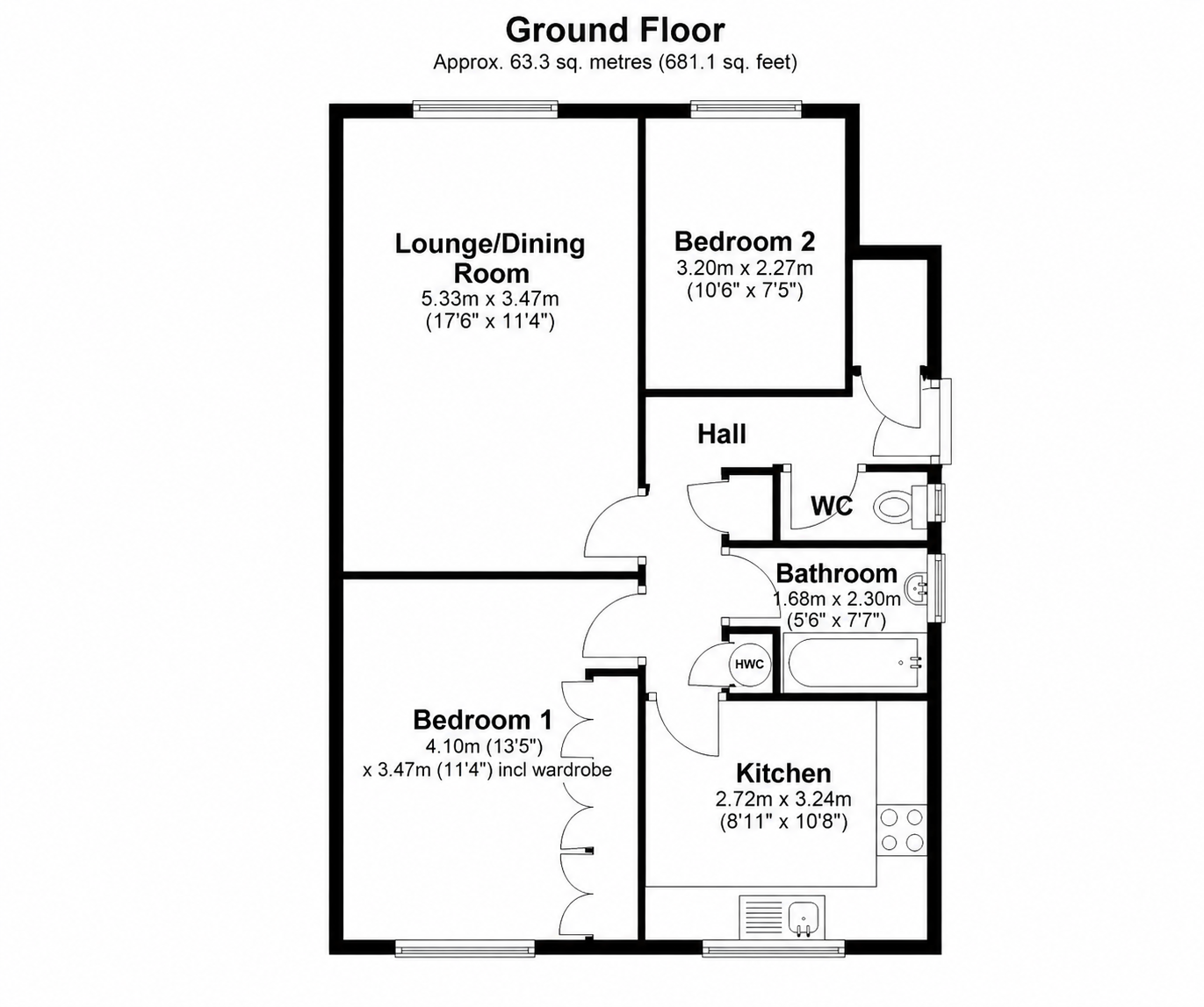 8, Headley Close, Epsom floorplan