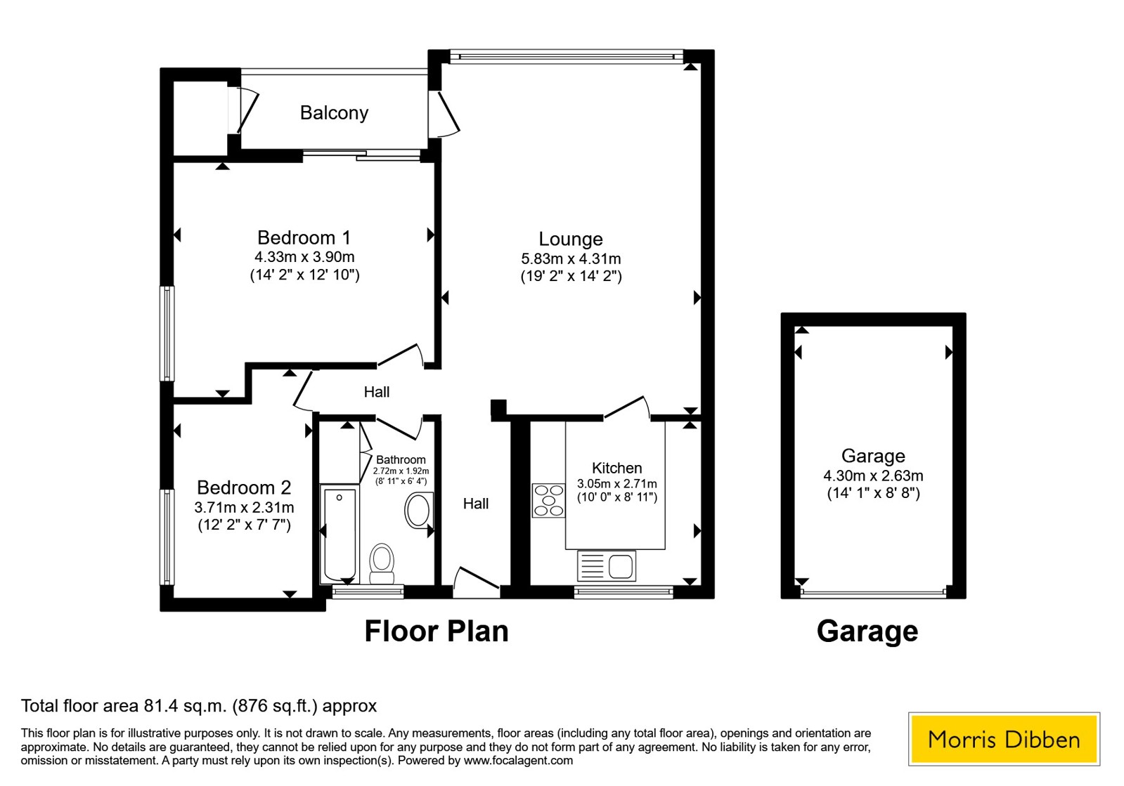 Flat 4, Farringdon Court,, Northlands Drive, Hampshire floorplan