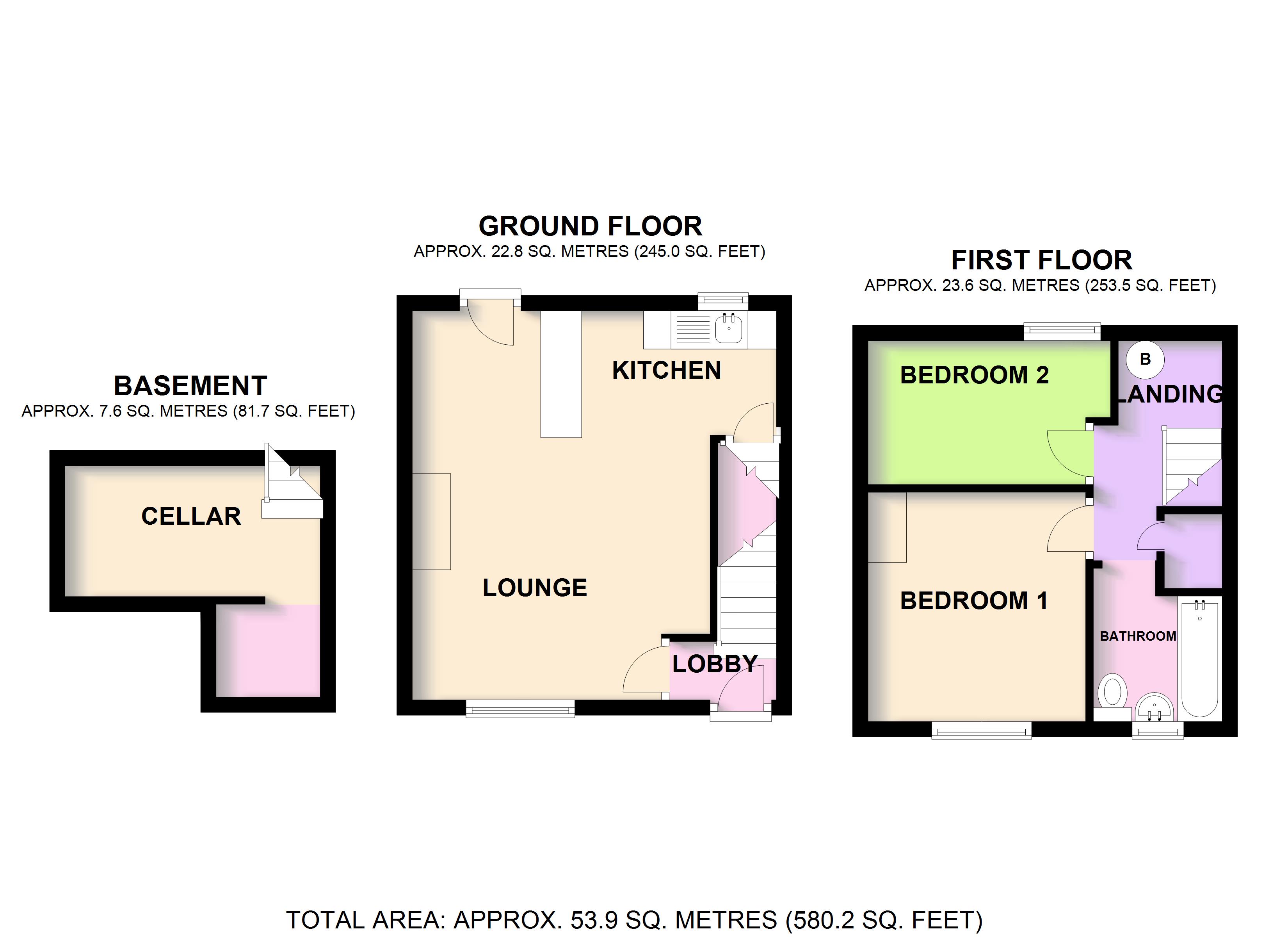 2 Bedrooms Terraced house for sale in Hollingwood Lane, Bradford, West Yorkshire BD7