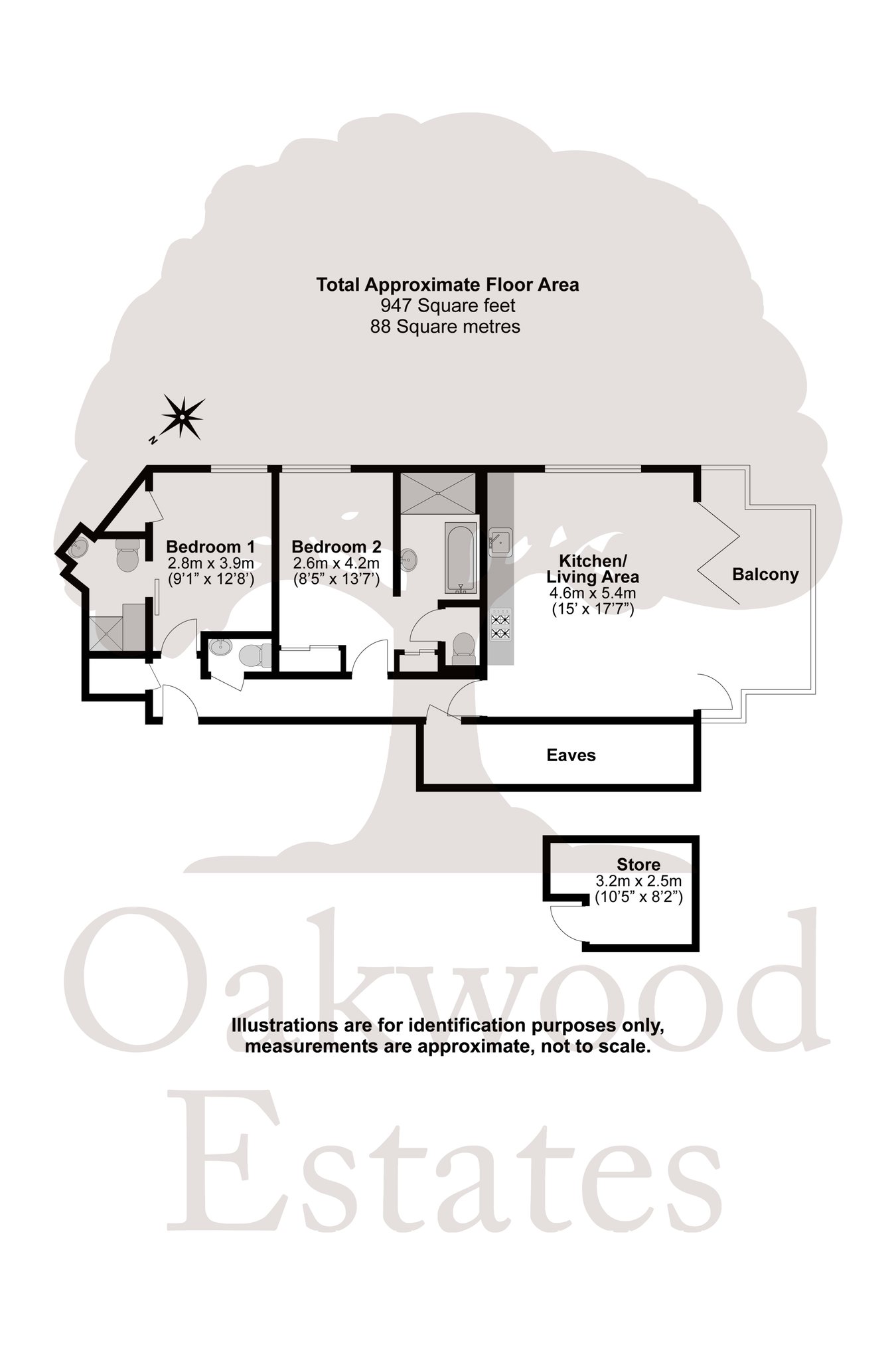 Verona Apartments, 50 Wellington Street, Slough floorplan