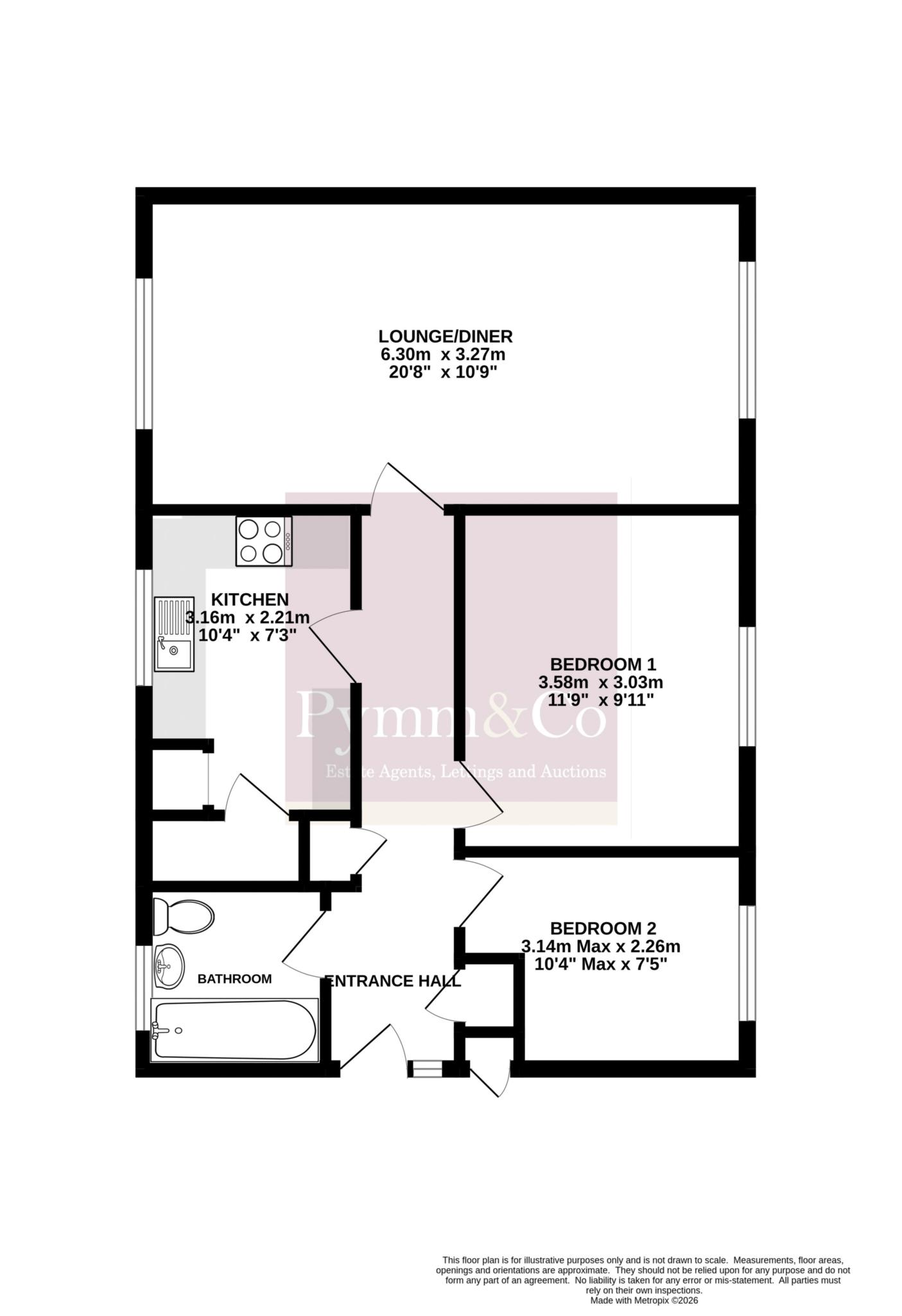 95, Harwood Road, Norwich floorplan