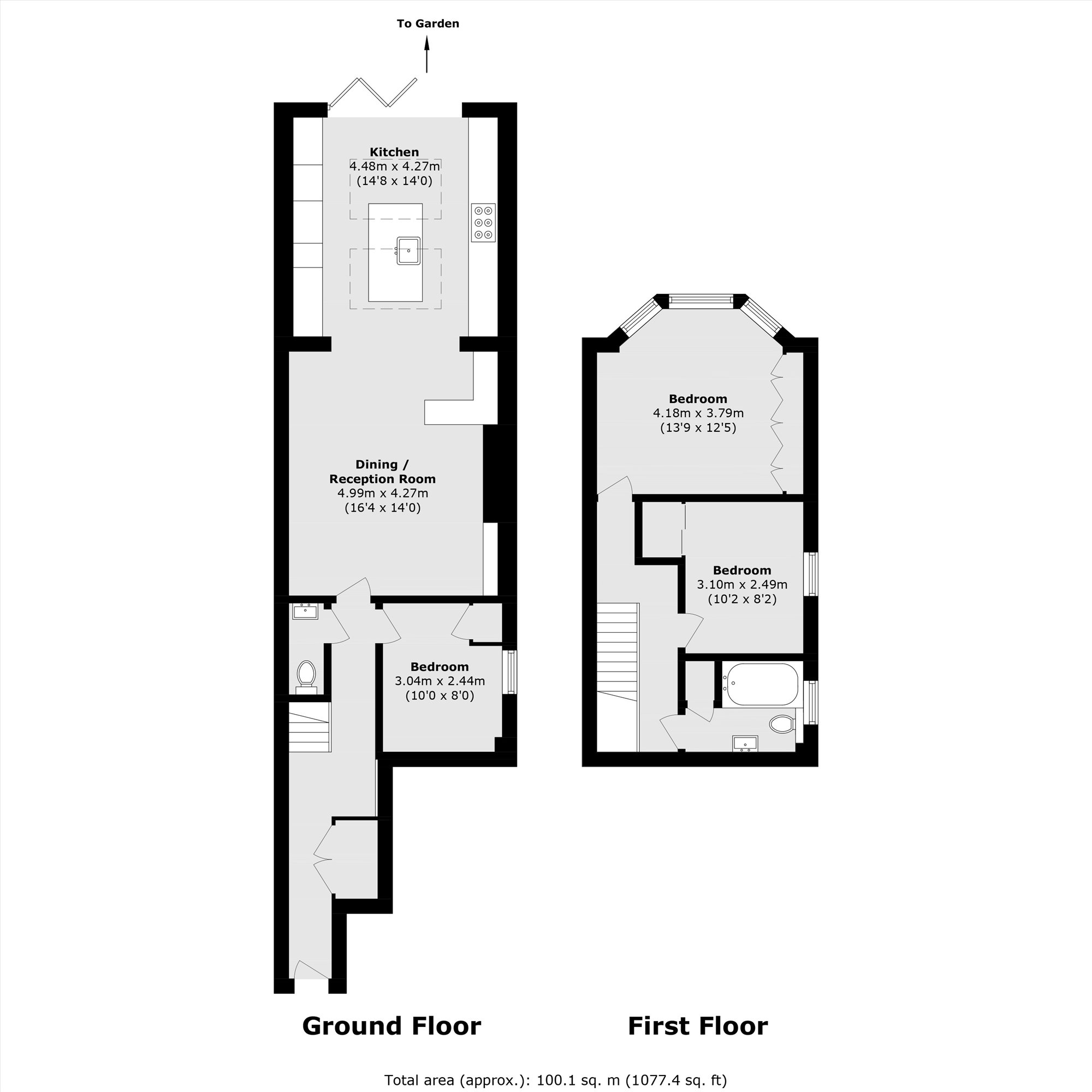 Flat 1, 29, Wavertree Road, London floorplan