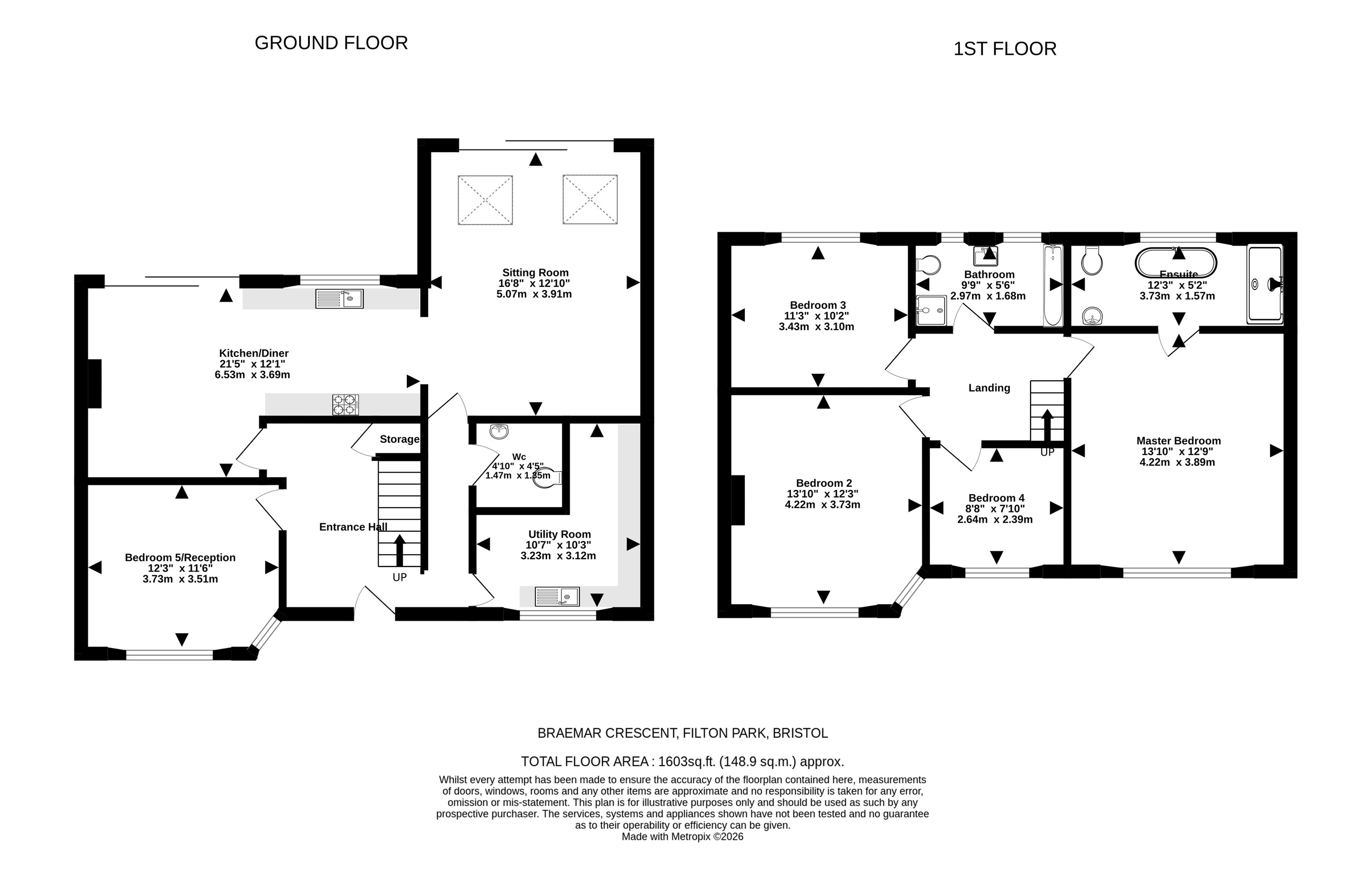 11 Braemar Crescent, Bristol floorplan