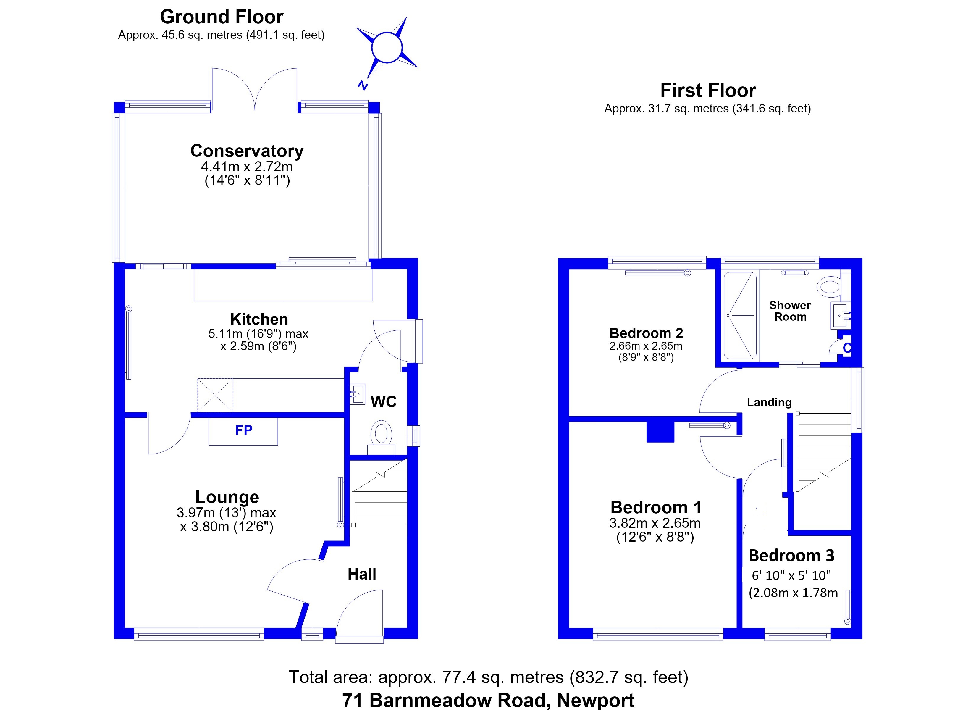 71, Barnmeadow Road, Newport floorplan