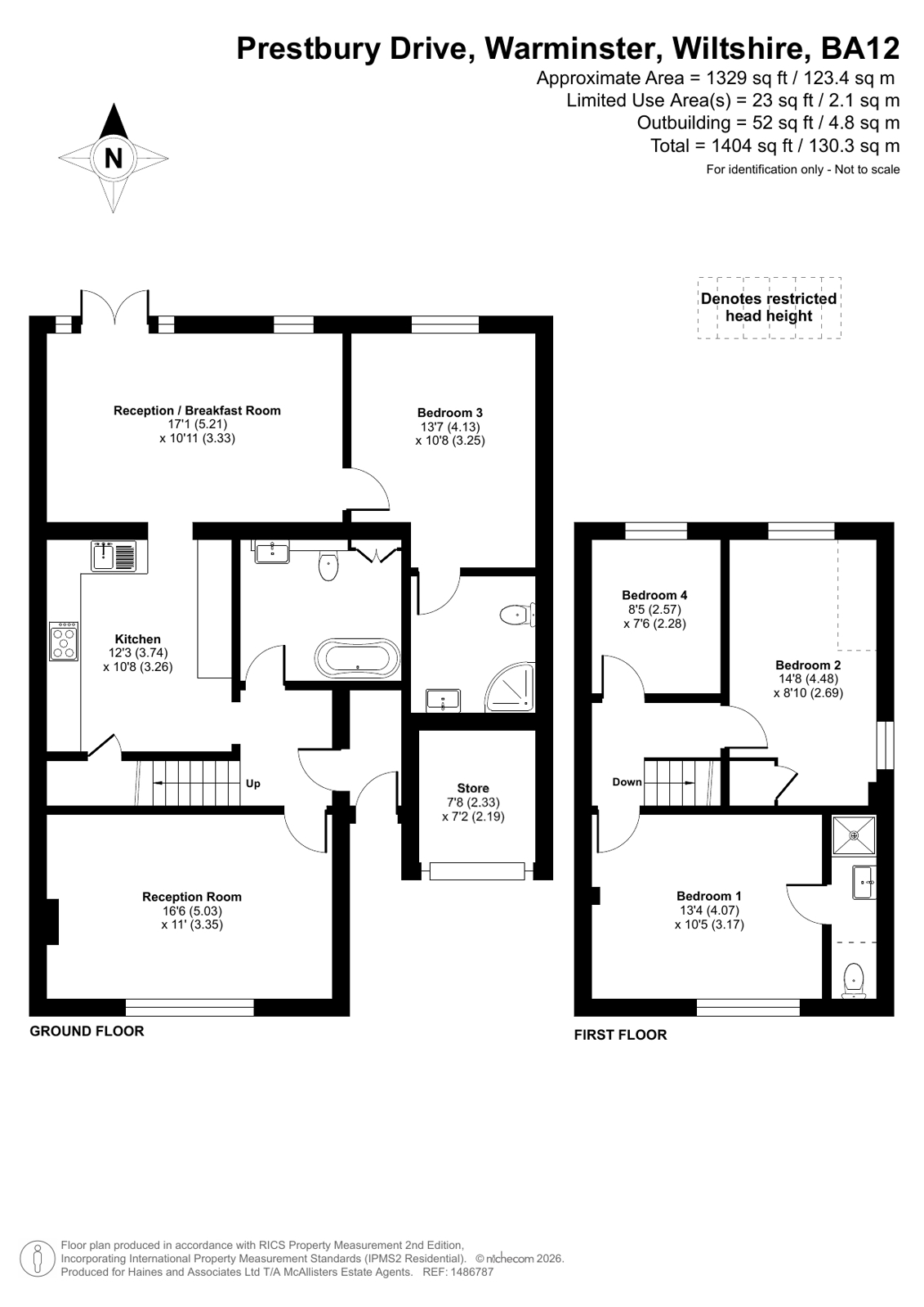 47, Prestbury Drive, Wiltshire floorplan