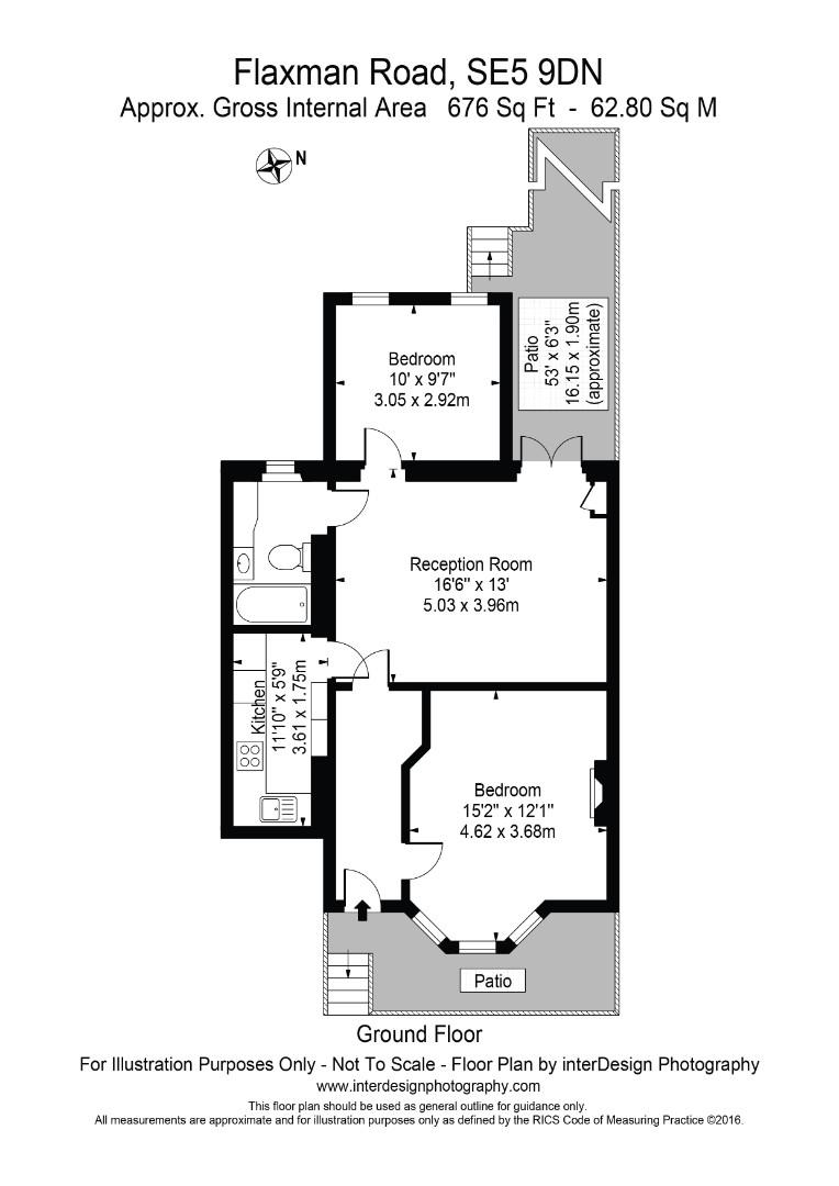 Flaxman Road, London floorplan