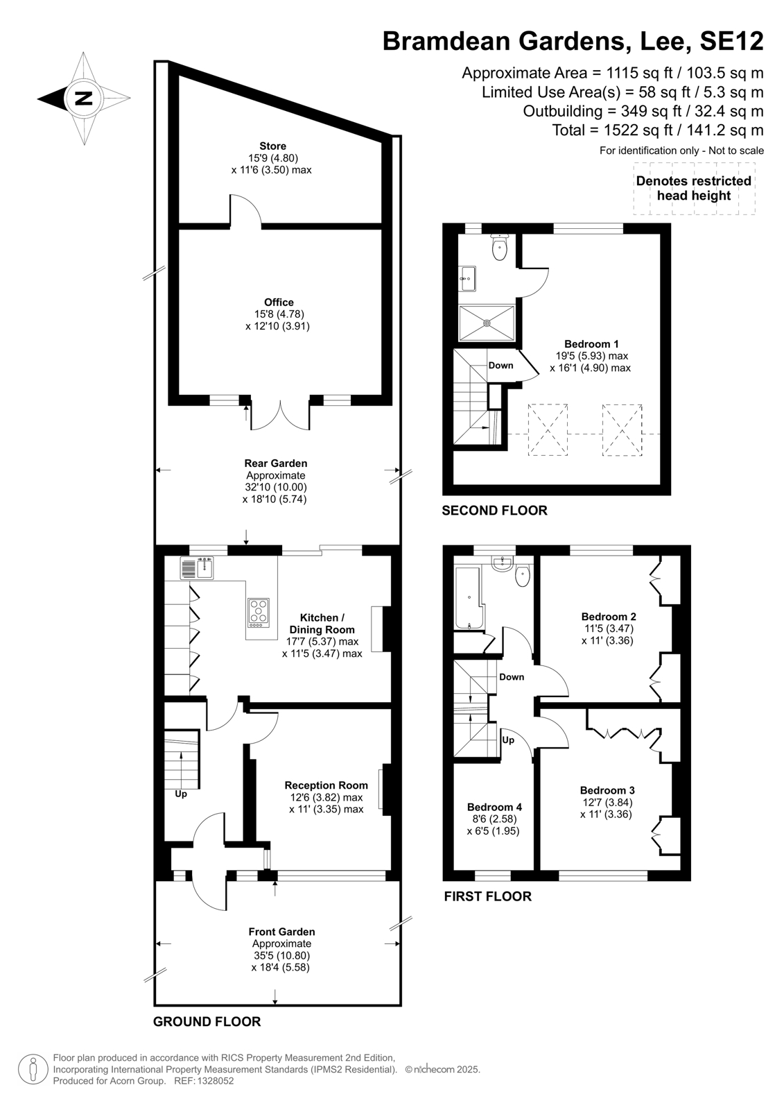 9, Bramdean Gardens, Lee floorplan
