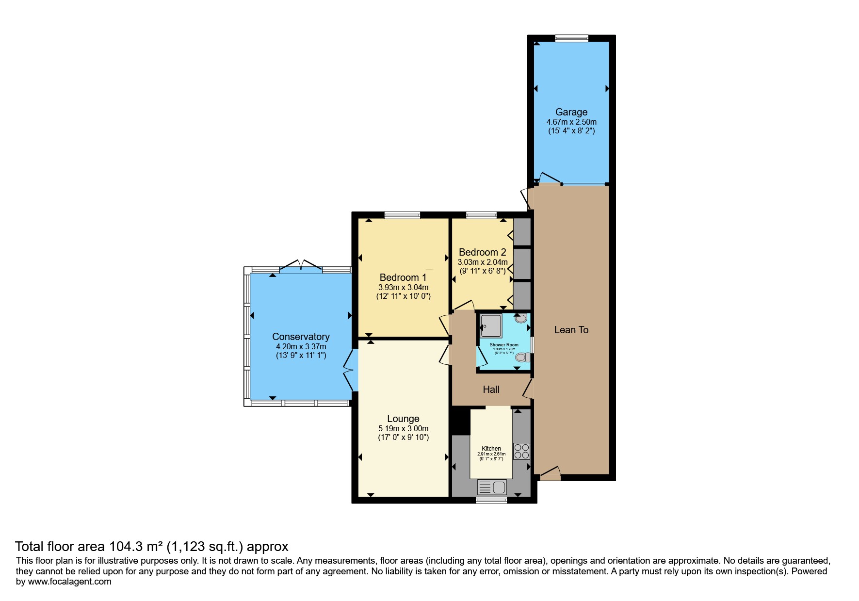 12, Perth Close, Mansfield floorplan
