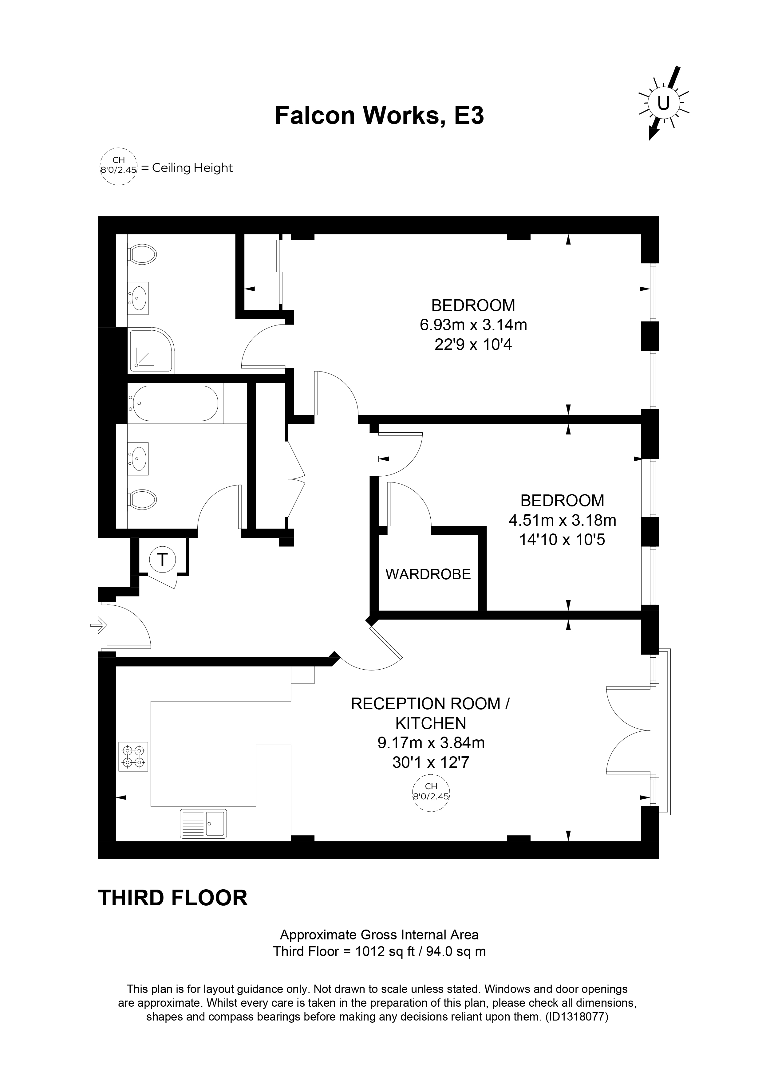 303, Copperfield Road, London floorplan