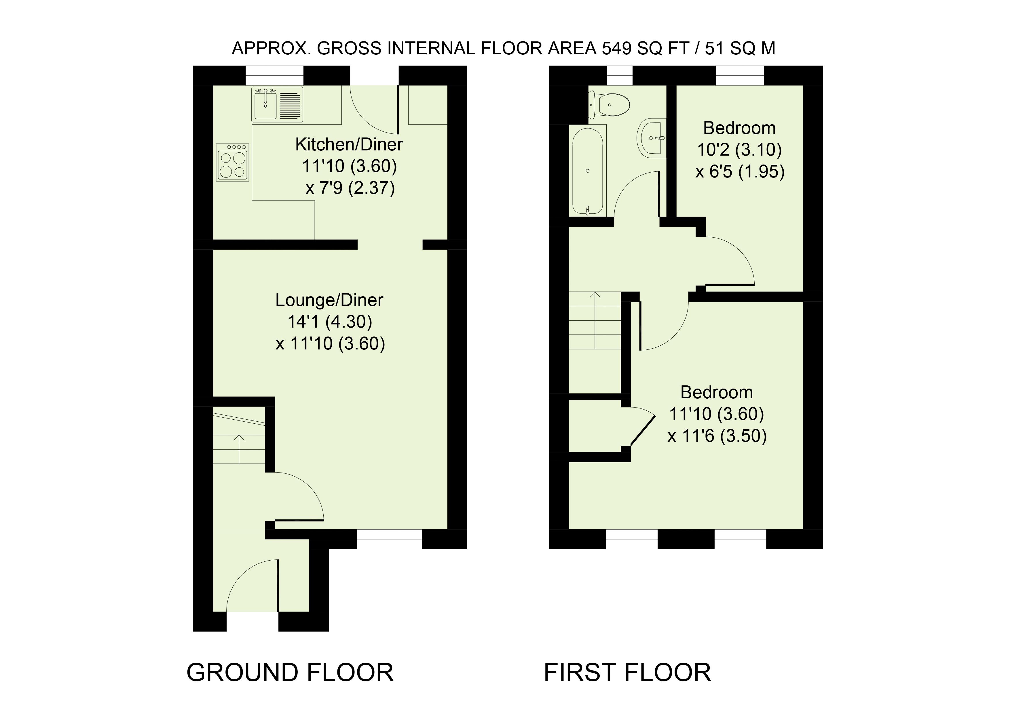 2 Bedrooms End terrace house for sale in Ravencroft, Bicester OX26