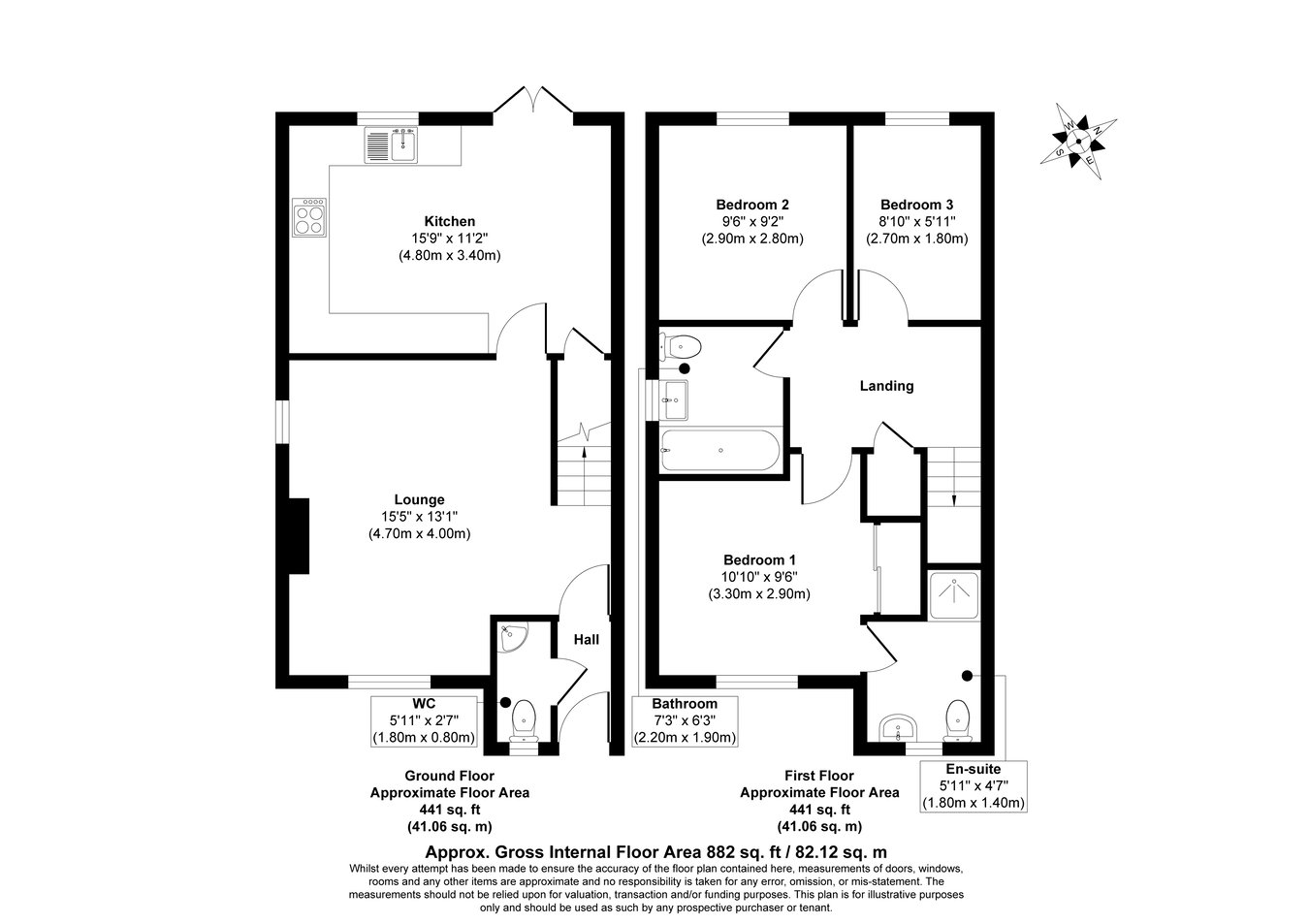 2, The Links, Falmouth floorplan