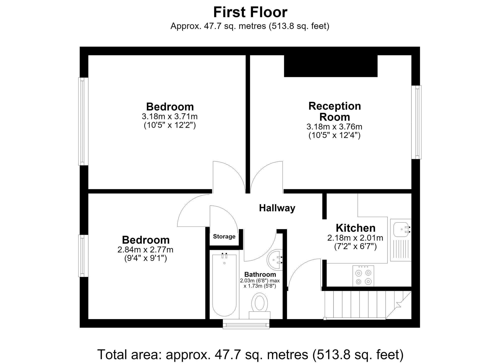 44a, Dryden Close, Hainault floorplan