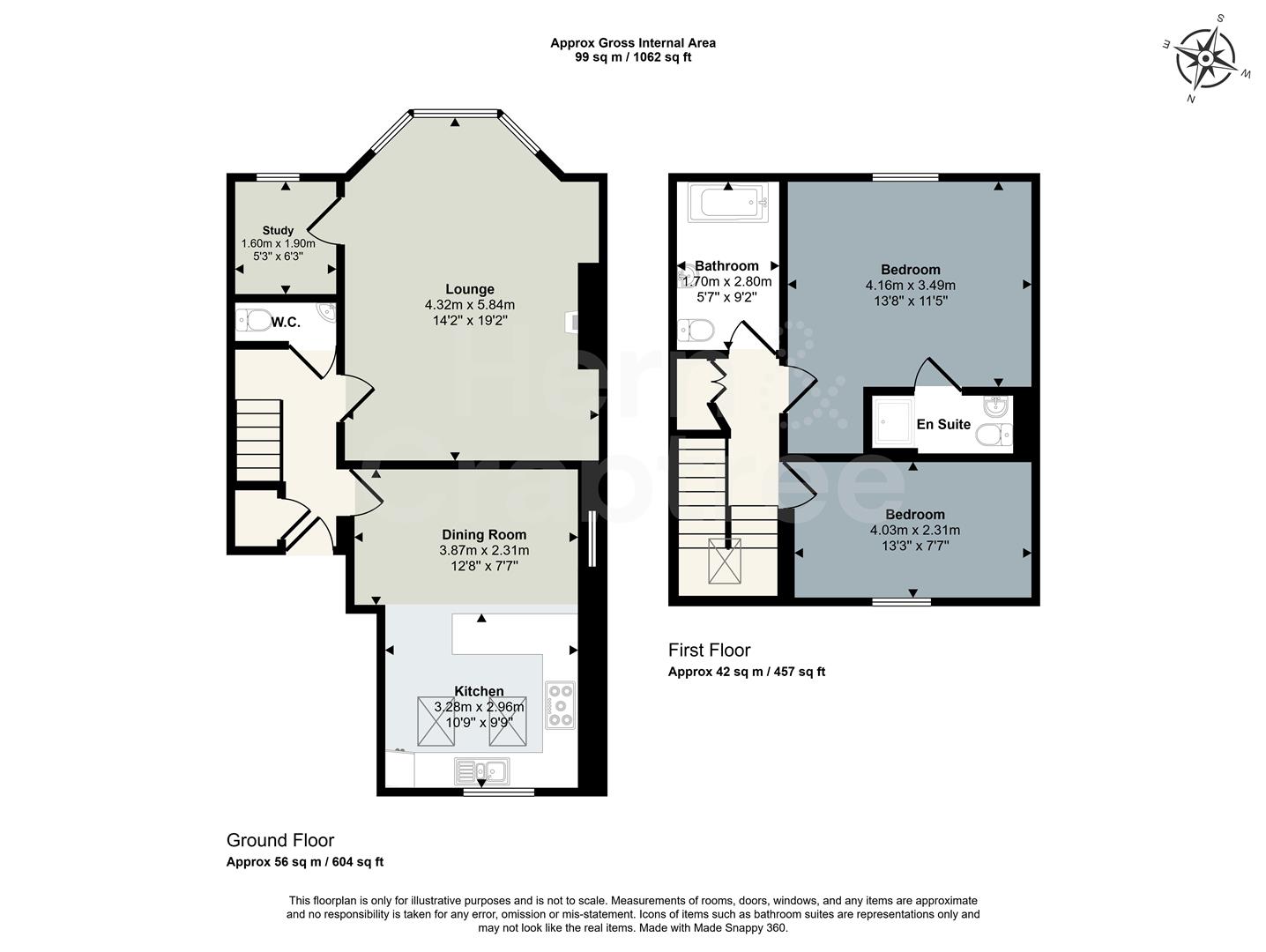 Apartment 3, 5, Ely Road, Cardiff floorplan
