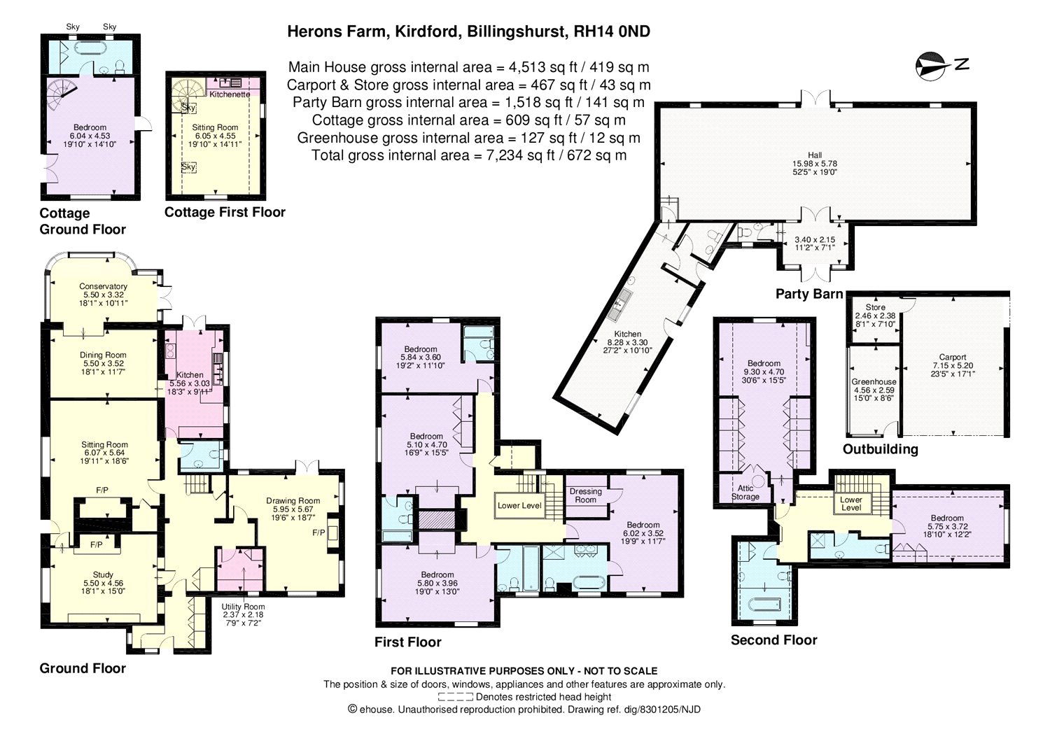 Kirdford, Billingshurst, West Sussex RH14, 6 bedroom detached house to rent 64140754