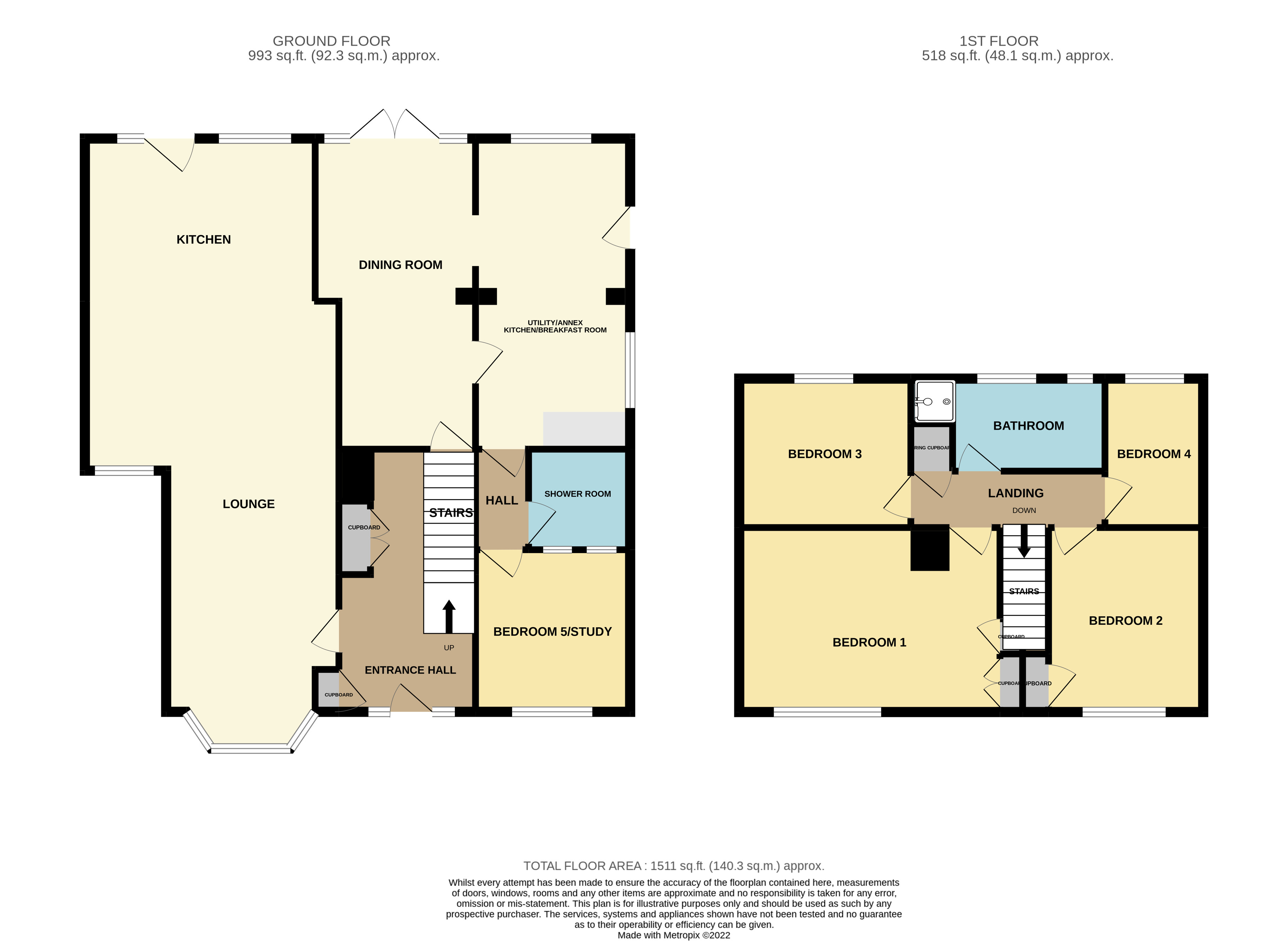 Cotmer Road, Oulton Broad, Suffolk NR33, 5 bedroom detached house for